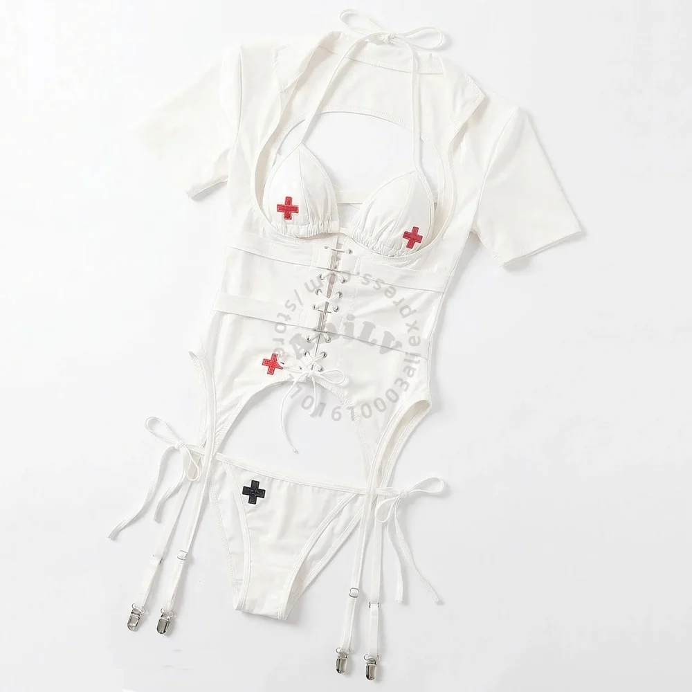 AniLV Role Play Anime Game Nurse Uniform Sexy Lingerie Temptation Underwear Pajamas Erotic Outfit Cosplay Costumes
AniLV Role Play Anime Game Nurse Uniform Sexy Lingerie Temptation Underwear Pajamas Erotic Outfit Cosplay Costumes