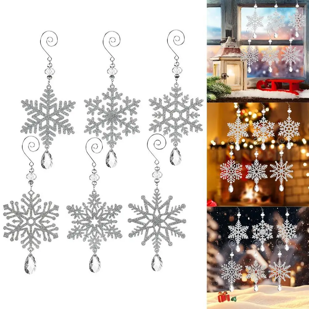 6pcs Multi-color Fake Snowflakes Christmas Tree Hanging Ornament Girls Bedroom Simulation Snowflakes Party Home Decorations
6pcs Multi-color Fake Snowflakes Christmas Tree Hanging Ornament Girls Bedroom Simulation Snowflakes Party Home Decorations