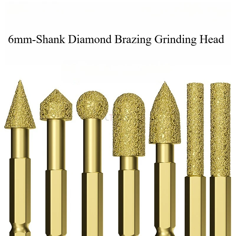 6 мм хвостовик алмазная пайка шлифовальная головка заусенцы с внутренним отверстием ручная дрель резьба фреза сверло полировка гравировка
6 мм хвостовик алмазная пайка шлифовальная головка заусенцы с внутренним отверстием ручная дрель резьба фреза сверло полировка гравировка