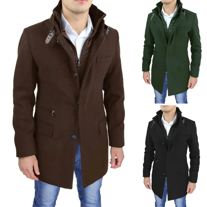 Fake Two-Pieces Coats Japanese and Korean Zipper plus Size Thread Collar European Version24New Woolen Coat Men
Fake Two-Pieces Coats Japanese and Korean Zipper plus Size Thread Collar European Version24New Woolen Coat Men