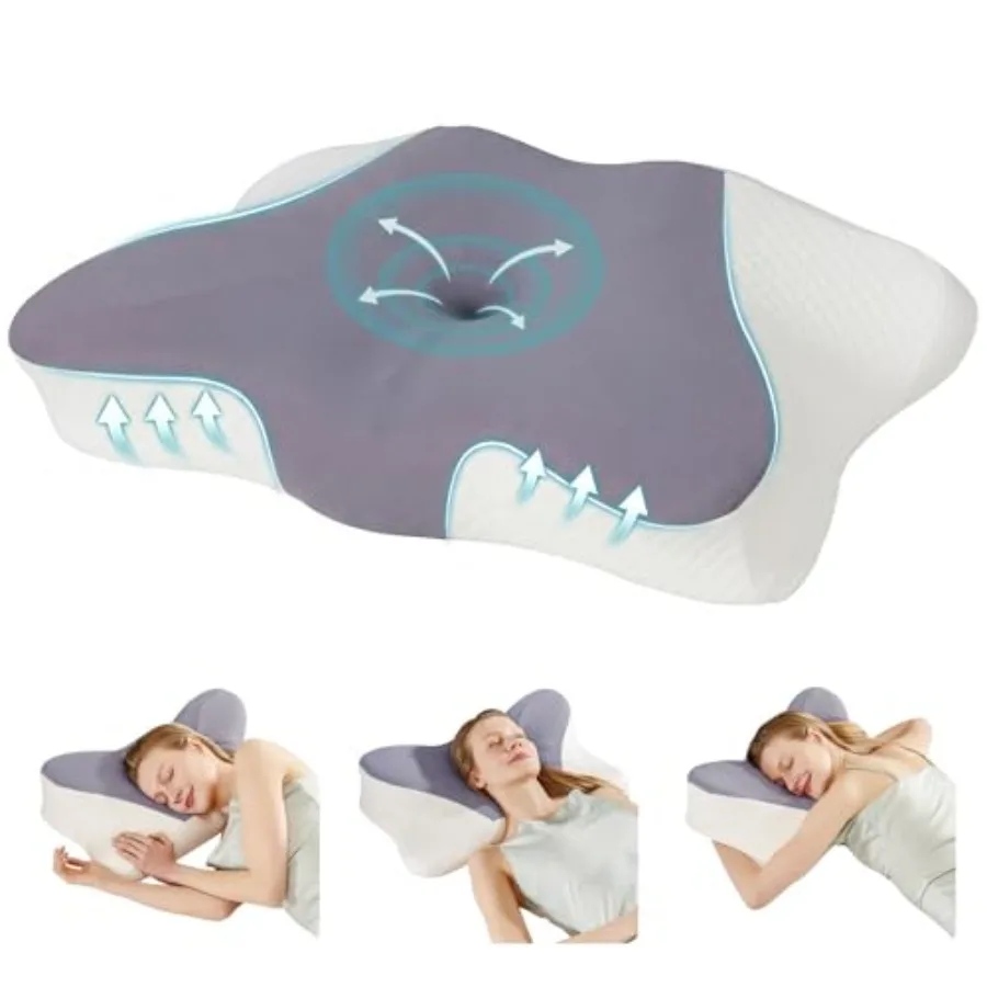 Cervical Neck Pillow for Pain Relief Ergonomic Memory Foam Pillows for Sleeping Cooling Side Sleeper Pillow for Neck Support Co
Cervical Neck Pillow for Pain Relief Ergonomic Memory Foam Pillows for Sleeping Cooling Side Sleeper Pillow for Neck Support Co