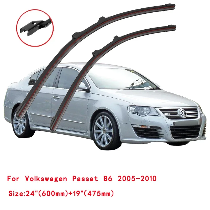 Double Rubber Car Windshield Wiper Blades For VW Volkswagen Passat B6 Sedan 3C2 Variant 3C5 2005 2006 2007 2008 2009 2010 2011
Double Rubber Car Windshield Wiper Blades For VW Volkswagen Passat B6 Sedan 3C2 Variant 3C5 2005 2006 2007 2008 2009 2010 2011