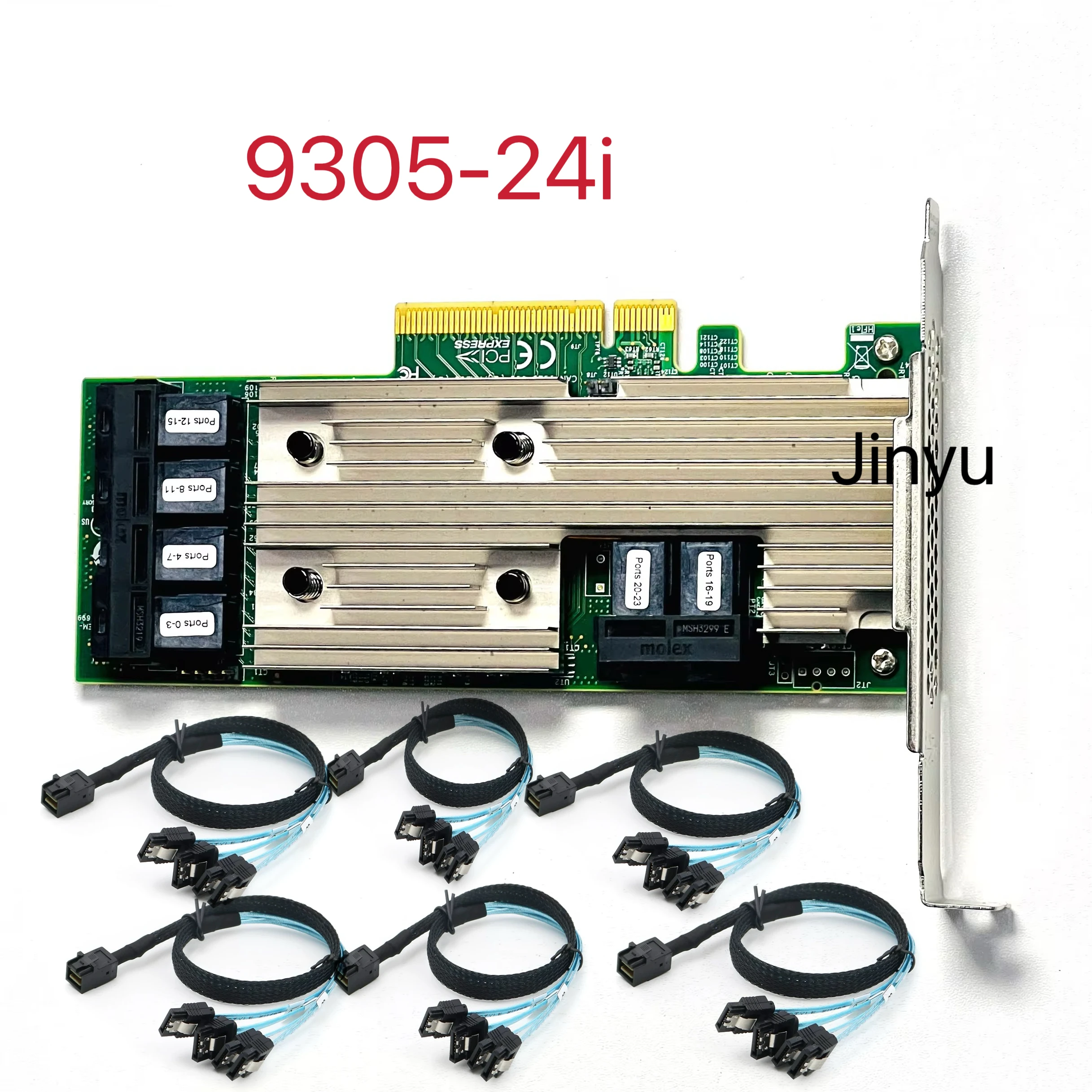 LSI SAS 9305-24i SAS3224 IT-Mode HBA JBOD PCI-E 3.0 SATA / SAS 6-Port SAS3 12Gb/s 6*SFF-8643 SATA Cable
LSI SAS 9305-24i SAS3224 IT-Mode HBA JBOD PCI-E 3.0 SATA / SAS 6-Port SAS3 12Gb/s 6*SFF-8643 SATA Cable