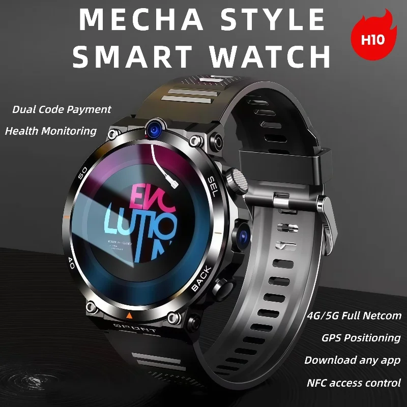 H10 Smart Watch4GNet Global WIFI with Multifunctional Sports Round Screen Smartwatch NFC Positioning for Fitness Tracker
H10 Smart Watch4GNet Global WIFI with Multifunctional Sports Round Screen Smartwatch NFC Positioning for Fitness Tracker