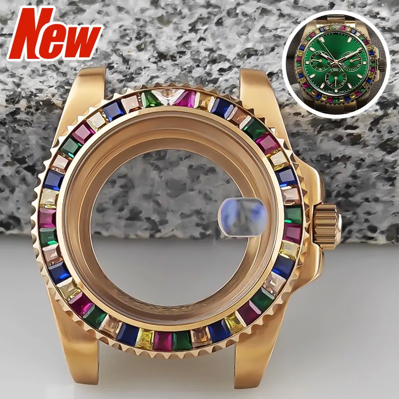 Sapphire Glass Diamonds Case 316L Stainless Steel Fit NH35A/NH36/4R35A 4R36A Movement 1Replacement Parts Waterproof Accessories
Sapphire Glass Diamonds Case 316L Stainless Steel Fit NH35A/NH36/4R35A 4R36A Movement 1Replacement Parts Waterproof Accessories