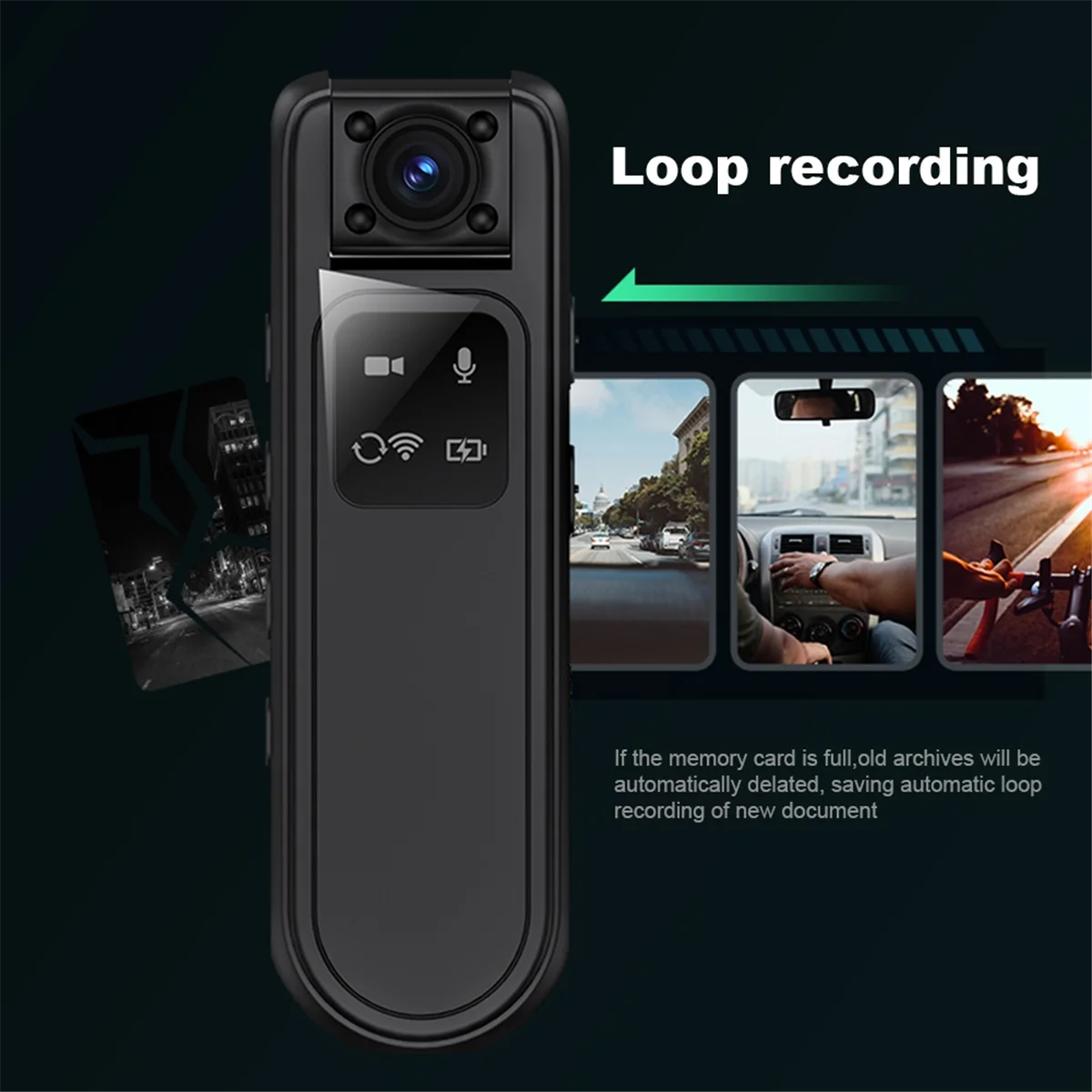 Ap-HD 2K Mini Camera Infrared Night Vision WiFi Motorcycle Bike Car DVR with 180 Rotatable Lens Police Body
Ap-HD 2K Mini Camera Infrared Night Vision WiFi Motorcycle Bike Car DVR with 180 Rotatable Lens Police Body