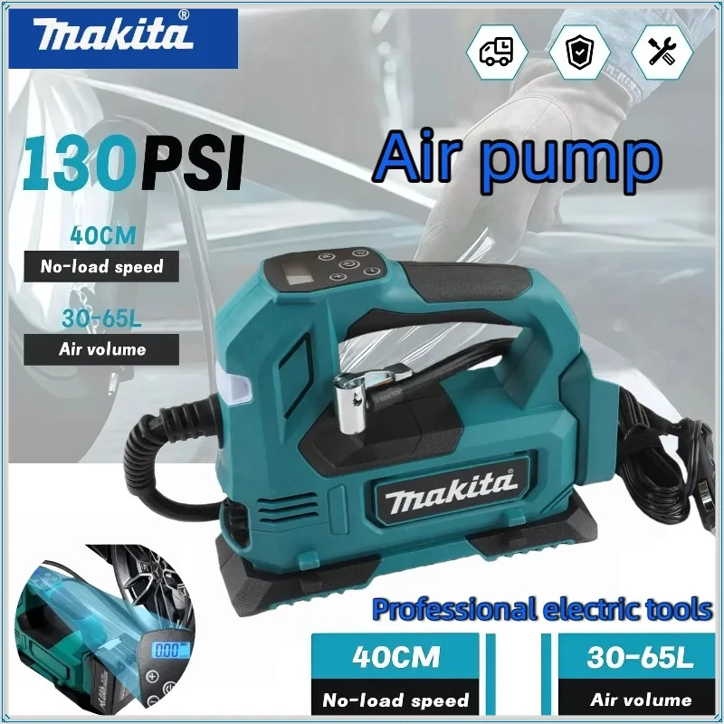 Беспроводной портативный насос Makita с литий-ионным аккумулятором и цифровым дисплеем для накачки шин автомобилей и мотоциклов
Беспроводной портативный насос Makita с литий-ионным аккумулятором и цифровым дисплеем для накачки шин автомобилей и мотоциклов