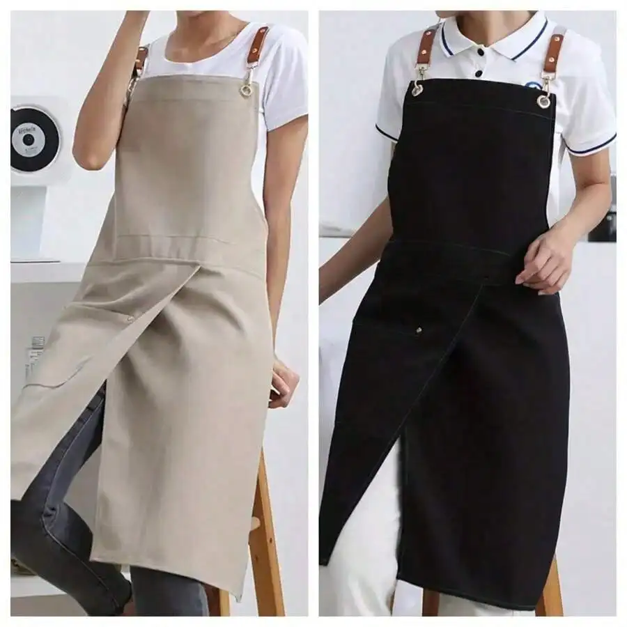 1pc Waterproof Canvas Apron With Pockets - Forked Skirt Design, Convenient Walking, Suitable Restaurants, Cafes, And Flower Shops
1pc Waterproof Canvas Apron With Pockets - Forked Skirt Design, Convenient Walking, Suitable Restaurants, Cafes, And Flower Shops