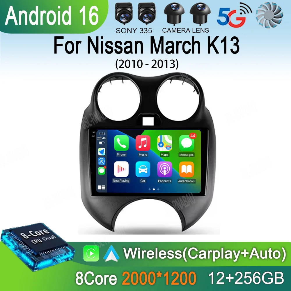 Android 16 Car Radio For Nissan March K13 2010 - 2013 QLED Screen Multimedia Video Player Navigation stereo GPS 2 din DVD
Android 16 Car Radio For Nissan March K13 2010 - 2013 QLED Screen Multimedia Video Player Navigation stereo GPS 2 din DVD