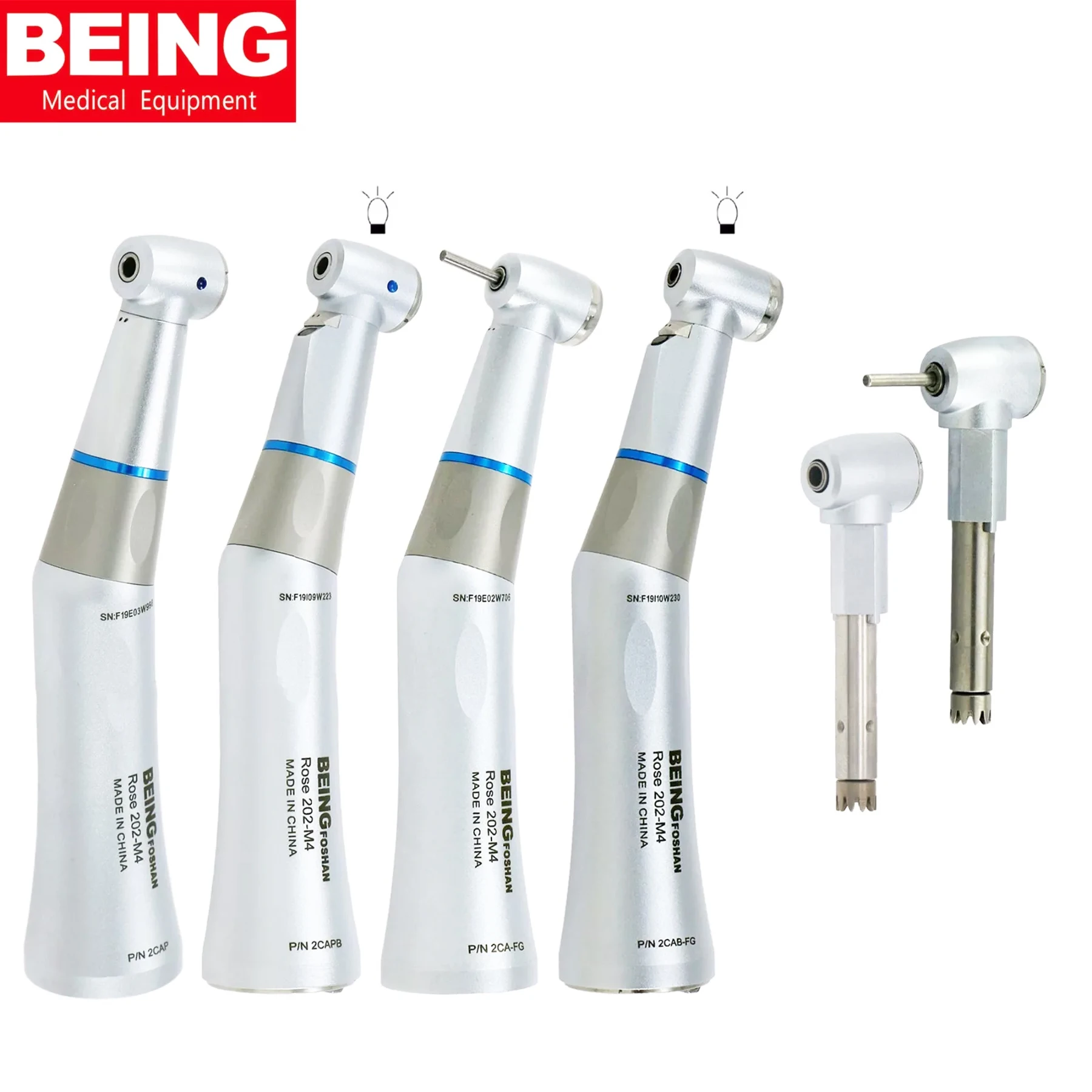 BEING Dental Low Speed Contra Angle Handpiece Fiber Optic INTRA Head fit Compatible Kavo
BEING Dental Low Speed Contra Angle Handpiece Fiber Optic INTRA Head fit Compatible Kavo