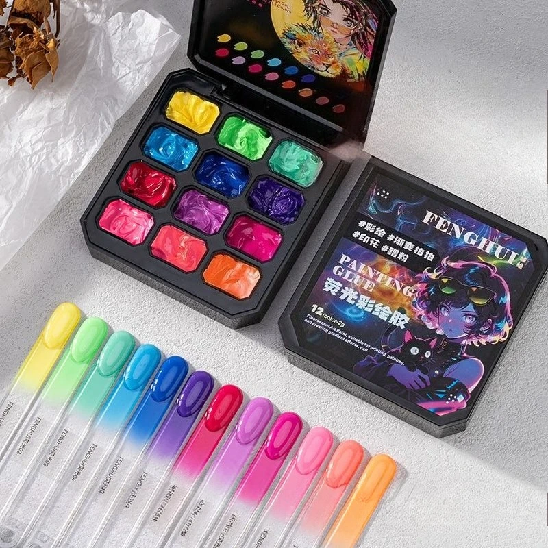 9/12 Colors Neon Patting Varnishes Gel Blooming Gradient Painting Gel 2g Gel Nail Polish For Nail Art Painting Design Manicure
9/12 Colors Neon Patting Varnishes Gel Blooming Gradient Painting Gel 2g Gel Nail Polish For Nail Art Painting Design Manicure