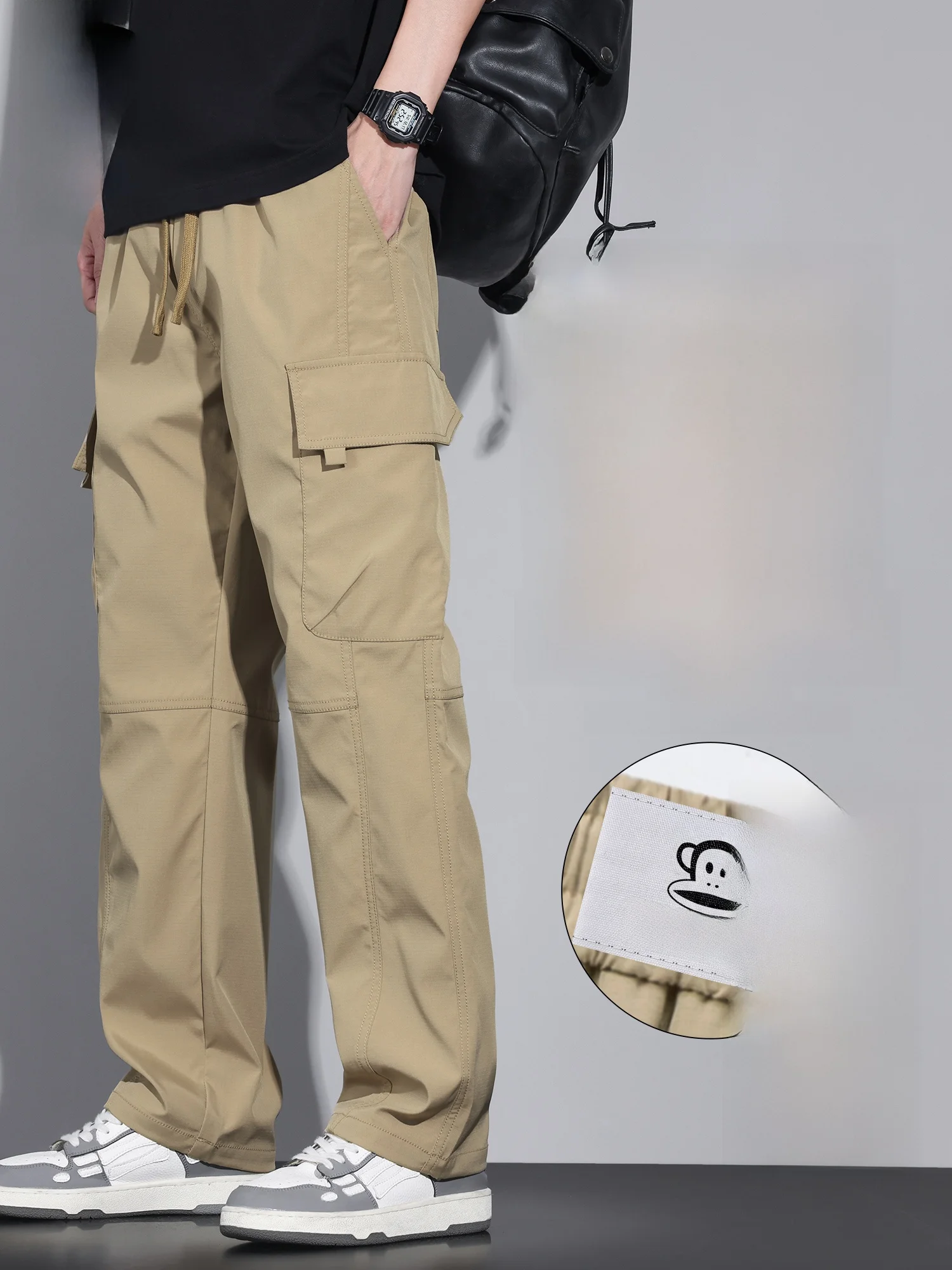 PaulFrank Winter Thiened Straight Leg Casual Pants Men's Loose Fit Fce Lined Workwear Trousers Casual Sle Khaki Color
PaulFrank Winter Thiened Straight Leg Casual Pants Men's Loose Fit Fce Lined Workwear Trousers Casual Sle Khaki Color