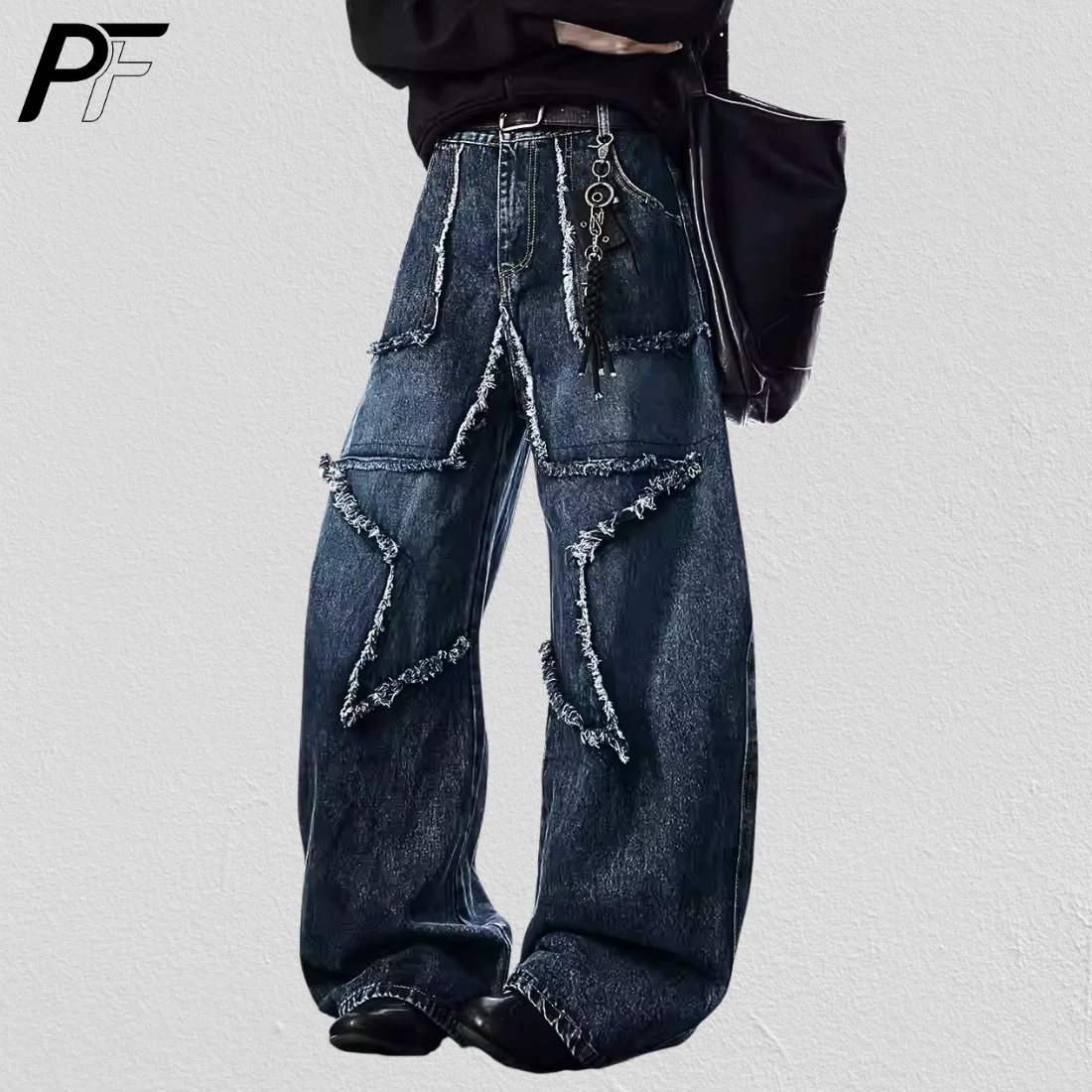 2026 Spring Y2K Baggy Wide Leg Denim Jeans Star Raw Edge Distressed High Waist Casual Stylish Retro Unisex Bottoms With Pockets
2026 Spring Y2K Baggy Wide Leg Denim Jeans Star Raw Edge Distressed High Waist Casual Stylish Retro Unisex Bottoms With Pockets