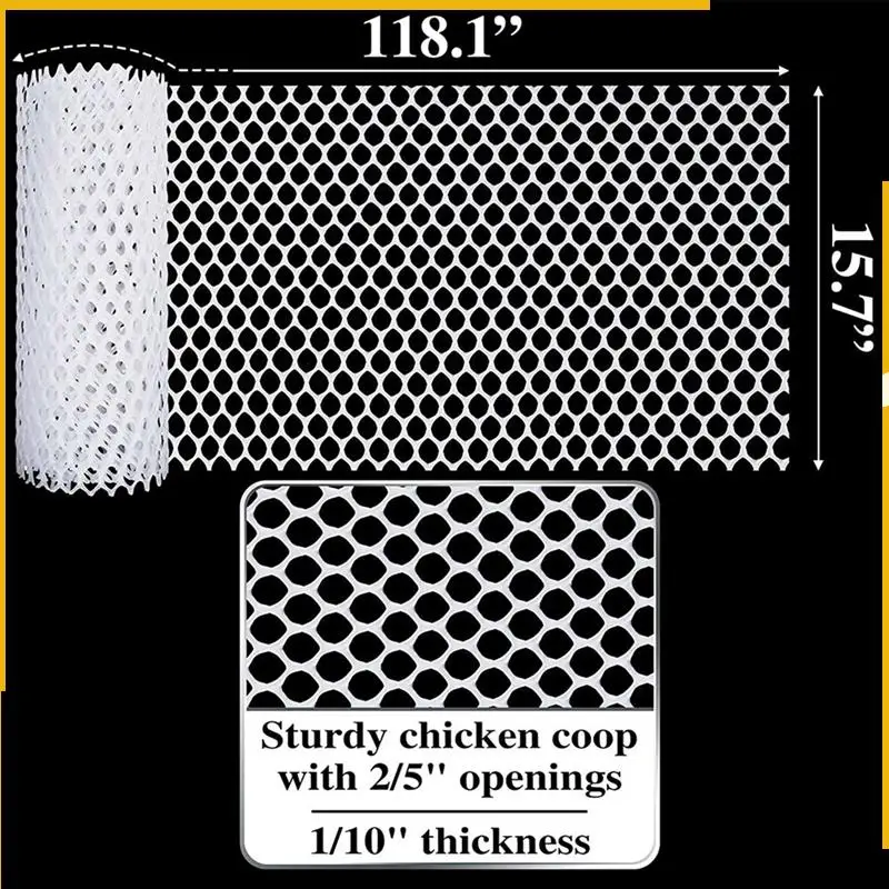 A92P 2X Plastic Chicken Wire Fence Mesh,Fencing Wire For Gardening, Poultry Fencing, Chicken Wire Frame White
A92P 2X Plastic Chicken Wire Fence Mesh,Fencing Wire For Gardening, Poultry Fencing, Chicken Wire Frame White