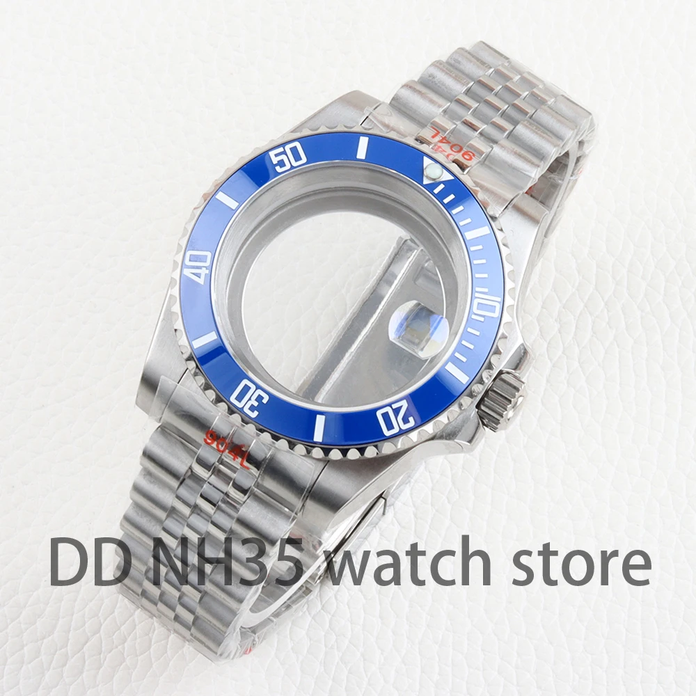 40mm NH35 Watch Case Sapphire Glass for Yacht-Master SUB GMT NH34 NH35 NH36 NH38 Movement 316L Stainless Steel Jubilee Strap
40mm NH35 Watch Case Sapphire Glass for Yacht-Master SUB GMT NH34 NH35 NH36 NH38 Movement 316L Stainless Steel Jubilee Strap