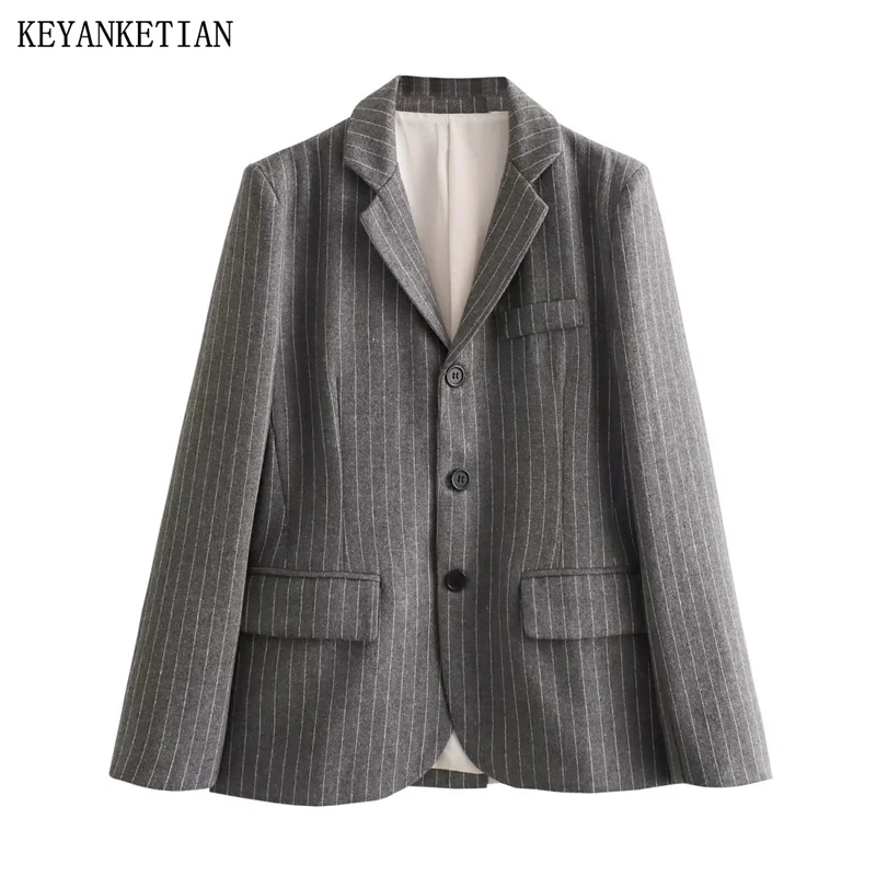 KEYANKETIAN Winter New Women's Jacquard Decoration Tweed Suit Coat Stylish Classic Basic Single Breasted Blazer Women/Dames TOP
KEYANKETIAN Winter New Women's Jacquard Decoration Tweed Suit Coat Stylish Classic Basic Single Breasted Blazer Women/Dames TOP