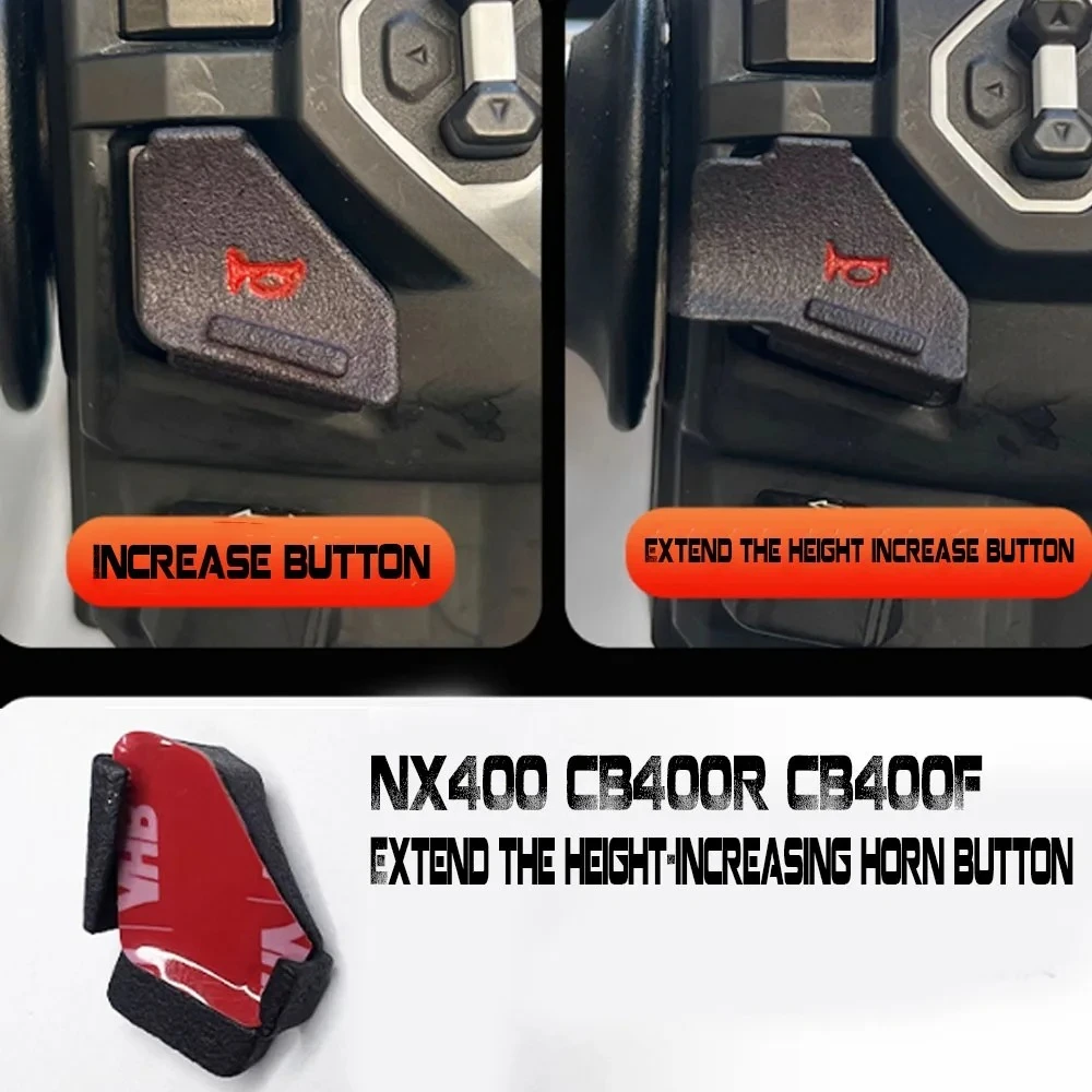 Motorcycle Extended Horn Switch Increase Button Modification Accessories For HONDA NX400 CB400R CB400F 2025 NSS750 350PCX160
Motorcycle Extended Horn Switch Increase Button Modification Accessories For HONDA NX400 CB400R CB400F 2025 NSS750 350PCX160