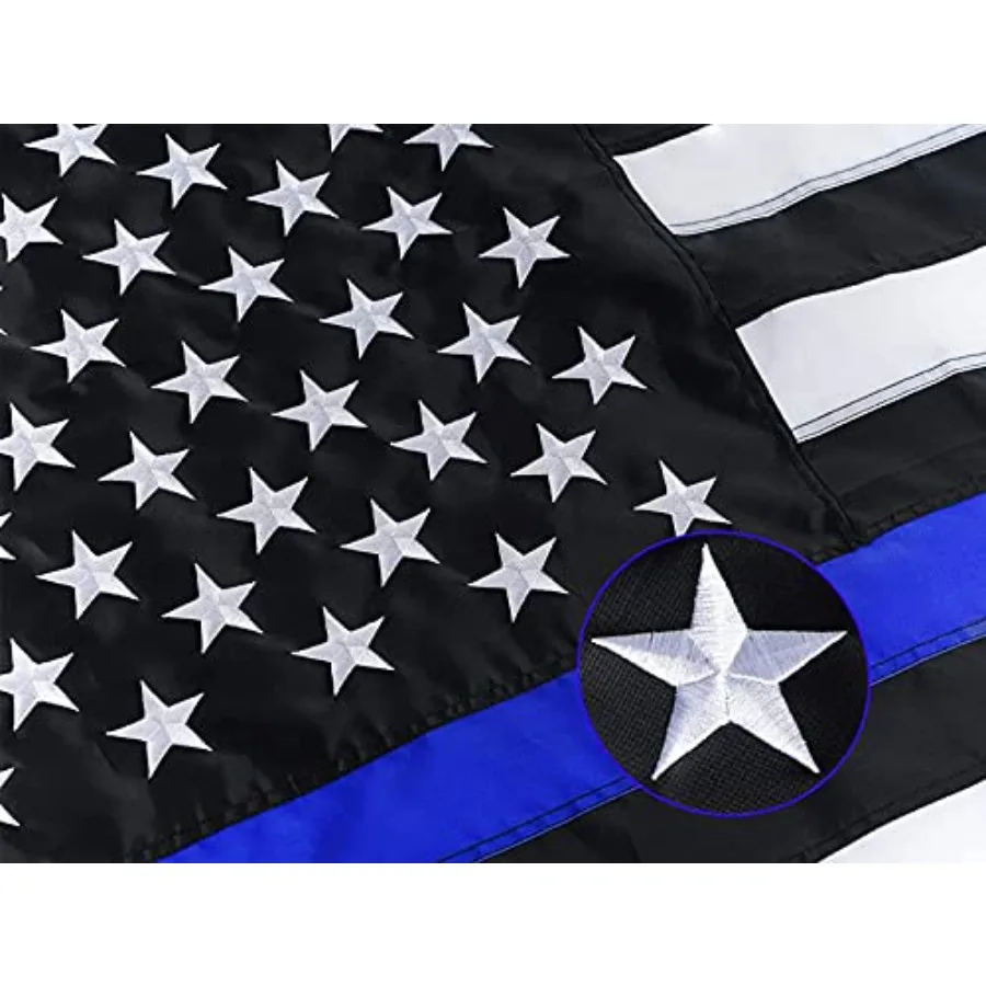 Th Blue Le Flag 5x8 Outdoor Embroidered Stars Police Flags Heavy Duty Lives Matter Banner with 2 Brass Grommets
Th Blue Le Flag 5x8 Outdoor Embroidered Stars Police Flags Heavy Duty Lives Matter Banner with 2 Brass Grommets