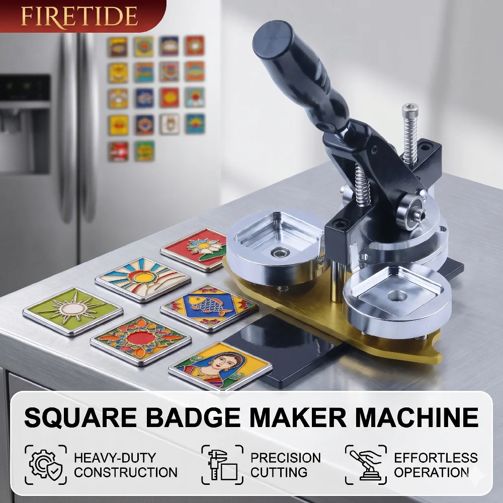 50x50mm Square Fridge Magnet Maker Machine DIY Badge Press Kit Heavy Duty Refrigerator Sticker Punch Cutter 100Pcs Craft Supply
50x50mm Square Fridge Magnet Maker Machine DIY Badge Press Kit Heavy Duty Refrigerator Sticker Punch Cutter 100Pcs Craft Supply