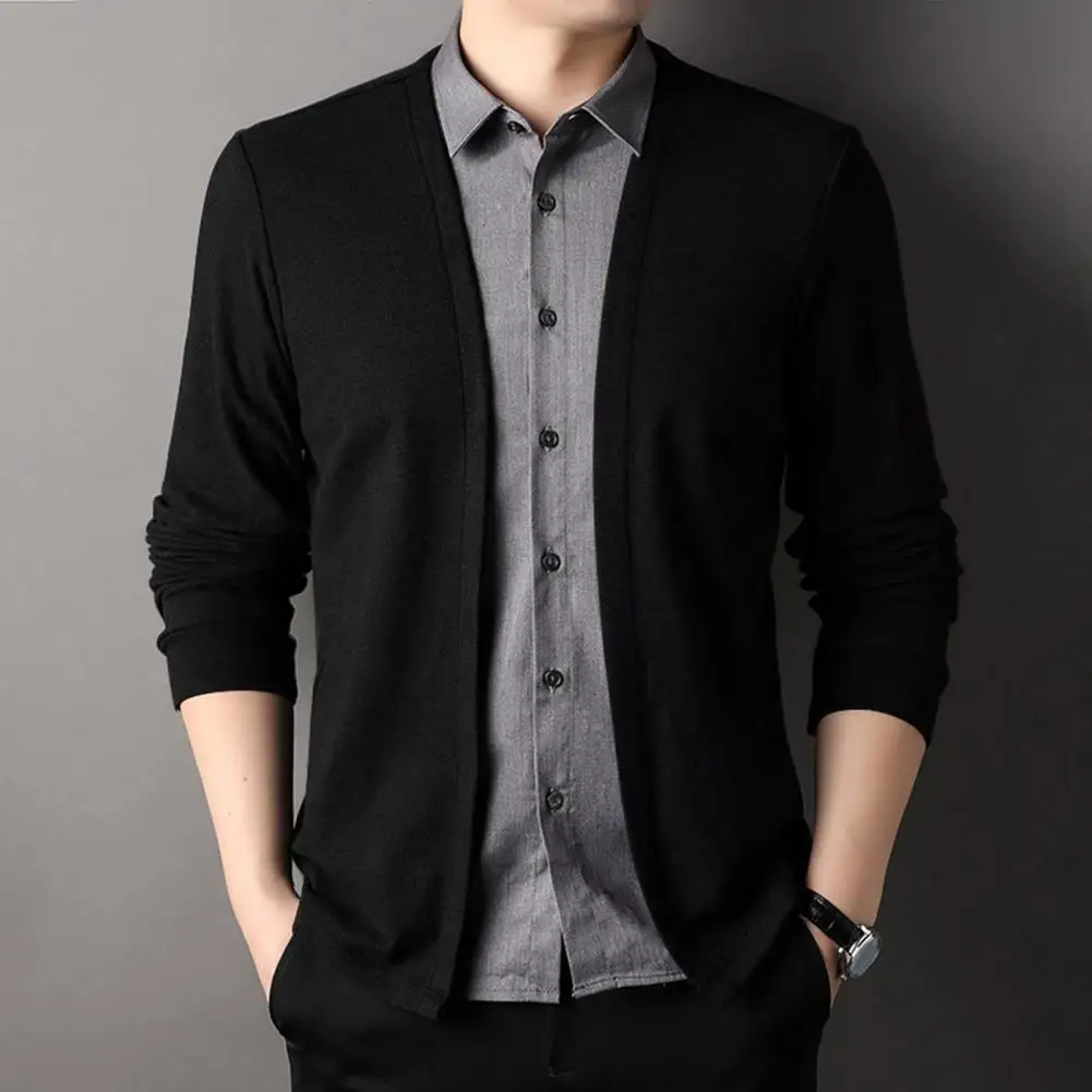 Men Fake Two Piece Cardigan Men's Fake Two-piece Cardigan Shirt with Turn-down Collar Single-breasted Design Long for Men
Men Fake Two Piece Cardigan Men's Fake Two-piece Cardigan Shirt with Turn-down Collar Single-breasted Design Long for Men