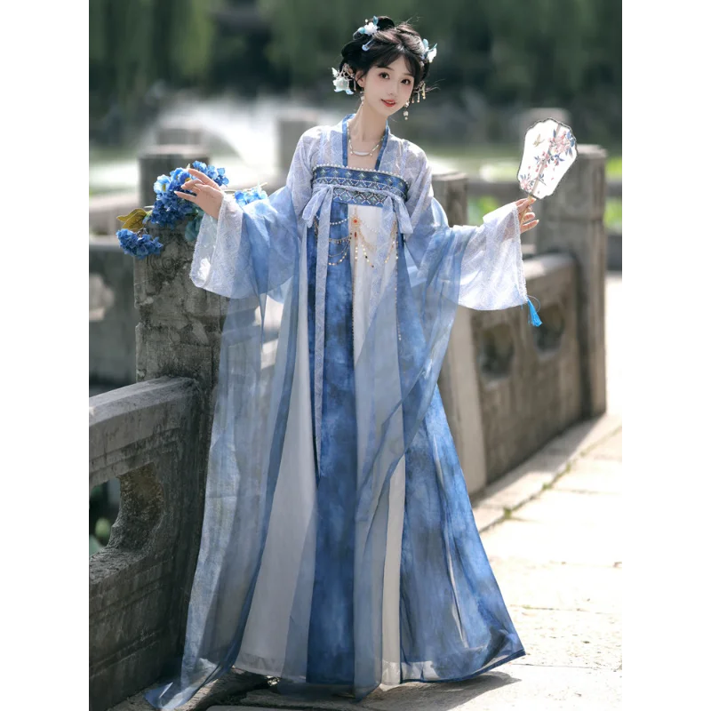 Hanfu Tang-made cardigan chest-length broken skirt daily fairy energy spring and summer suit
Hanfu Tang-made cardigan chest-length broken skirt daily fairy energy spring and summer suit