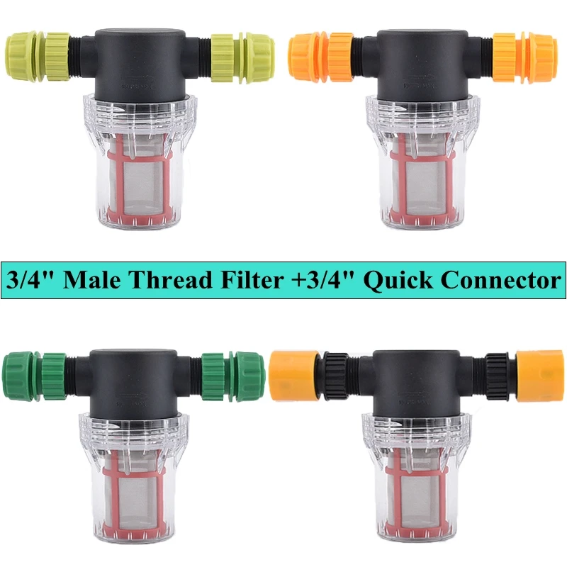 3/4 Inch Garden Watering Filter Agriculture Irrigation Hose Filter Water Pipe Quick Connector Car Washing Water Pump Filter
3/4 Inch Garden Watering Filter Agriculture Irrigation Hose Filter Water Pipe Quick Connector Car Washing Water Pump Filter
