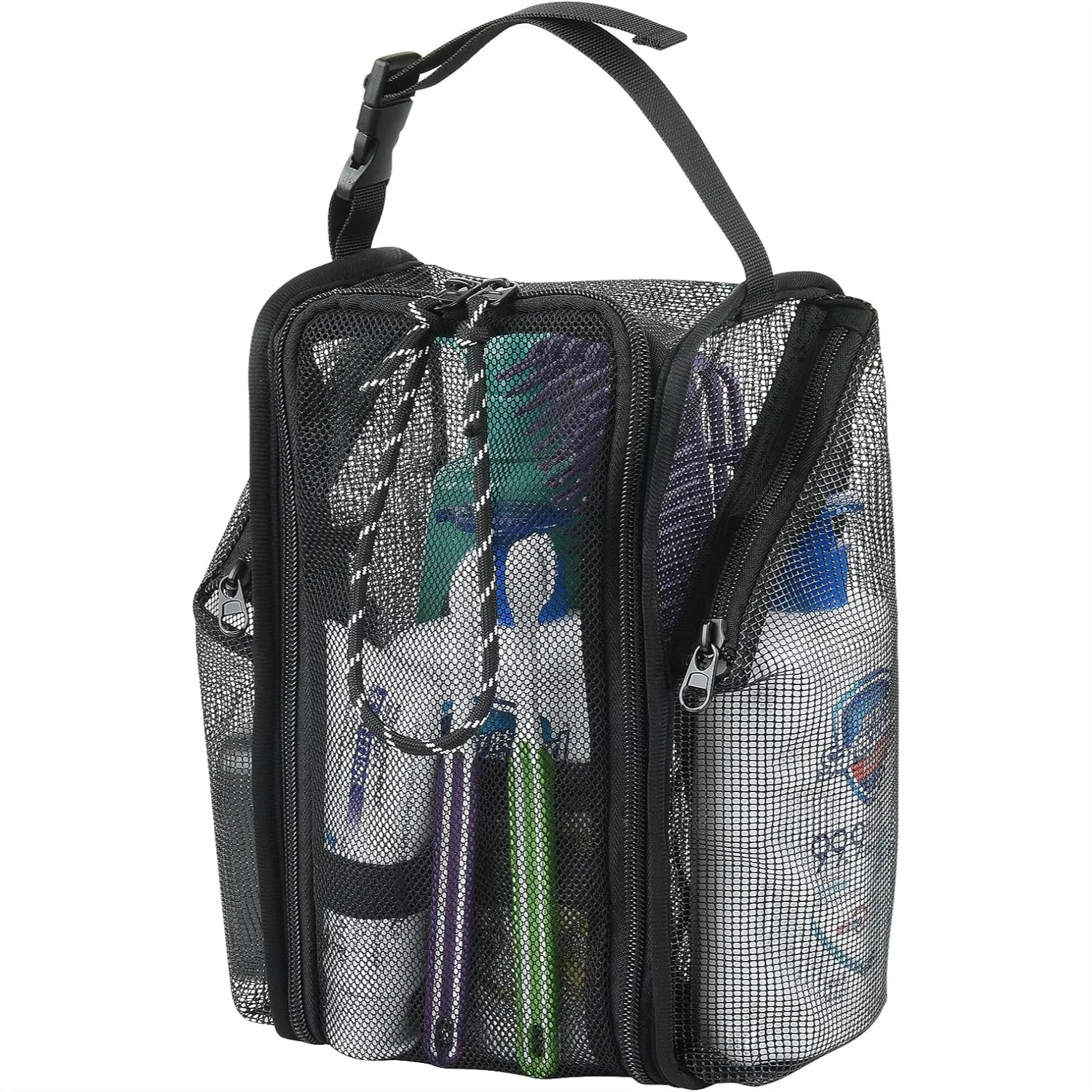 Mesh Shower Caddy Toiletry Organizer with Quick Dry & Durable Zippers, Portable Hanging Bag for Travel Gym Beach Camp
Mesh Shower Caddy Toiletry Organizer with Quick Dry & Durable Zippers, Portable Hanging Bag for Travel Gym Beach Camp