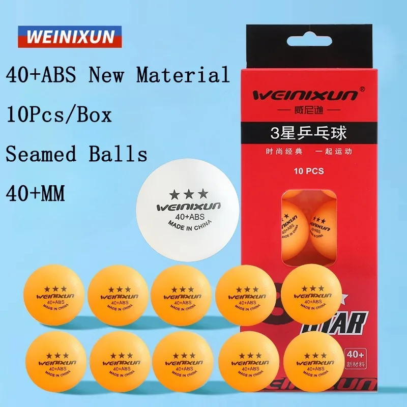 3 звезды мячи для настольного тенниса со швом, новый материал ABS 40+, высокоэластичный и прочный мяч для пинг-понга, 10 шт., белый/желтый
3 звезды мячи для настольного тенниса со швом, новый материал ABS 40+, высокоэластичный и прочный мяч для пинг-понга, 10 шт., белый/желтый