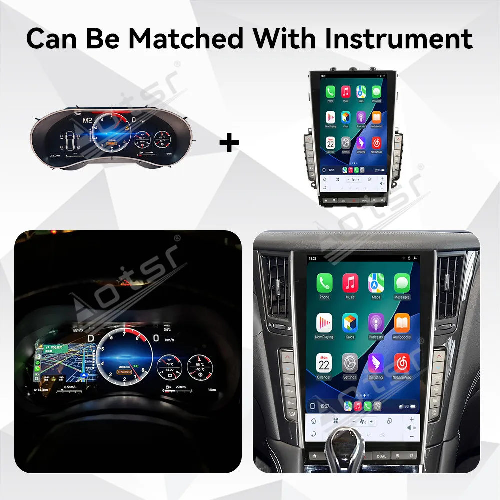 For Infiniti Q50 Q50S Q60 2014~2022 Android 13 Car Radio Digital Performance Display Dashboard DenaliDigital Instrument Cluster
For Infiniti Q50 Q50S Q60 2014~2022 Android 13 Car Radio Digital Performance Display Dashboard DenaliDigital Instrument Cluster