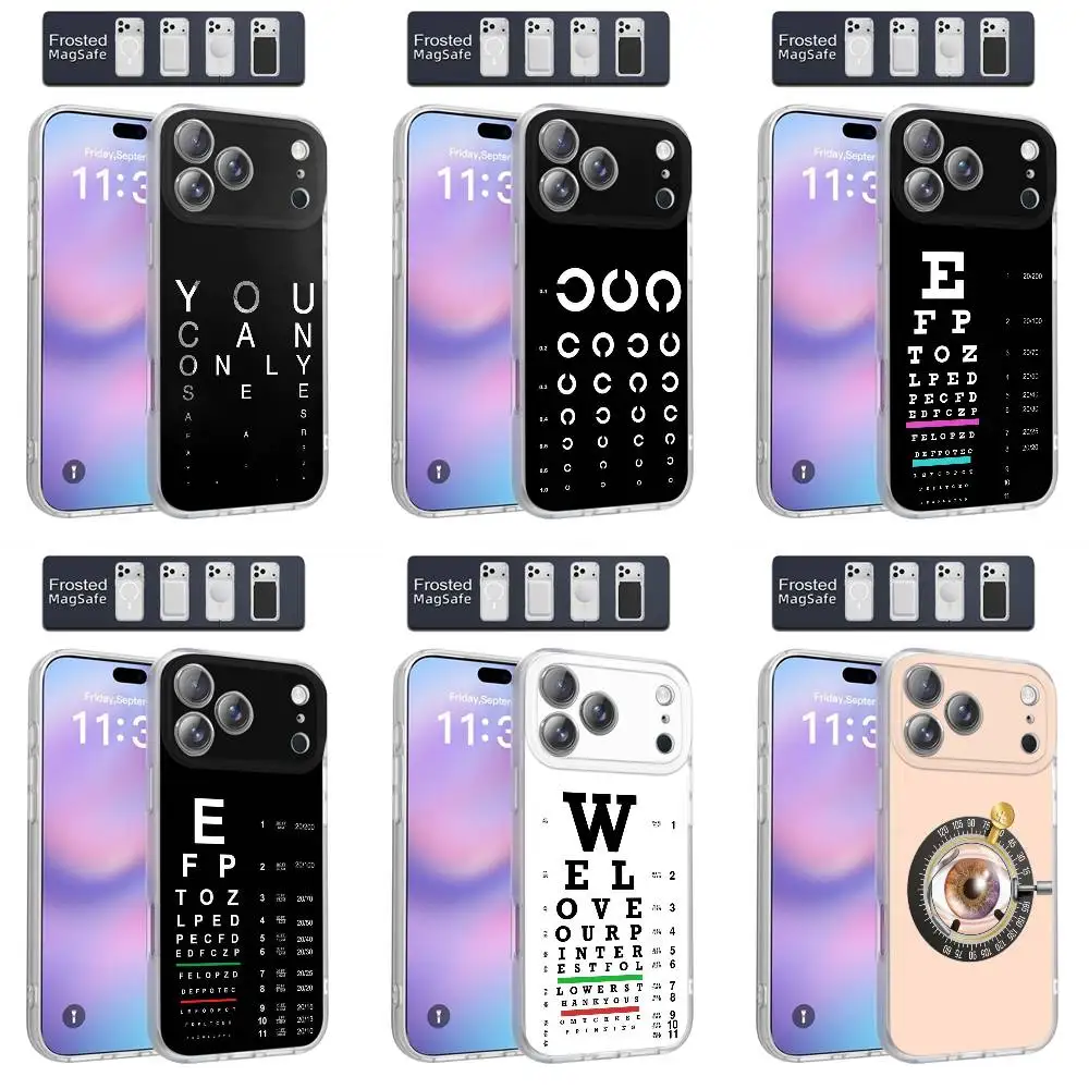 Medical Eye Vision Chart Phone Case For iPhone 17,16,15,14,13,12,11,Pro,Max,Plus,E,Air,Mini Magnetic Magsafe Frosted Clear
Medical Eye Vision Chart Phone Case For iPhone 17,16,15,14,13,12,11,Pro,Max,Plus,E,Air,Mini Magnetic Magsafe Frosted Clear