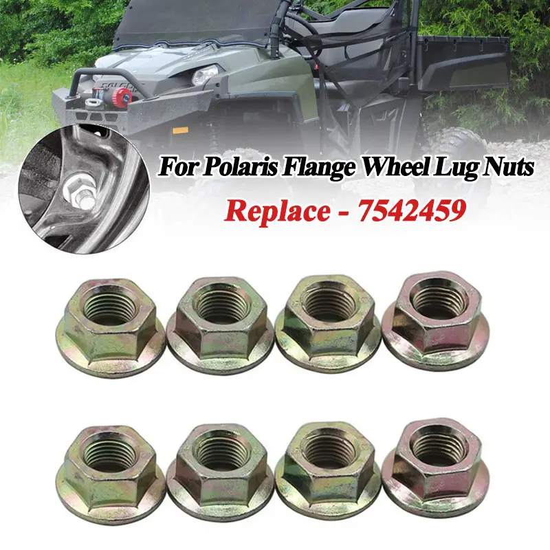  8 шт. фланцевые гайки для колес, замена номера 7542459 для Polaris ATV UTV Ranger Sportsman Scrambler Sport Xplorer
8 шт. фланцевые гайки для колес, замена номера 7542459 для Polaris ATV UTV Ranger Sportsman Scrambler Sport Xplorer