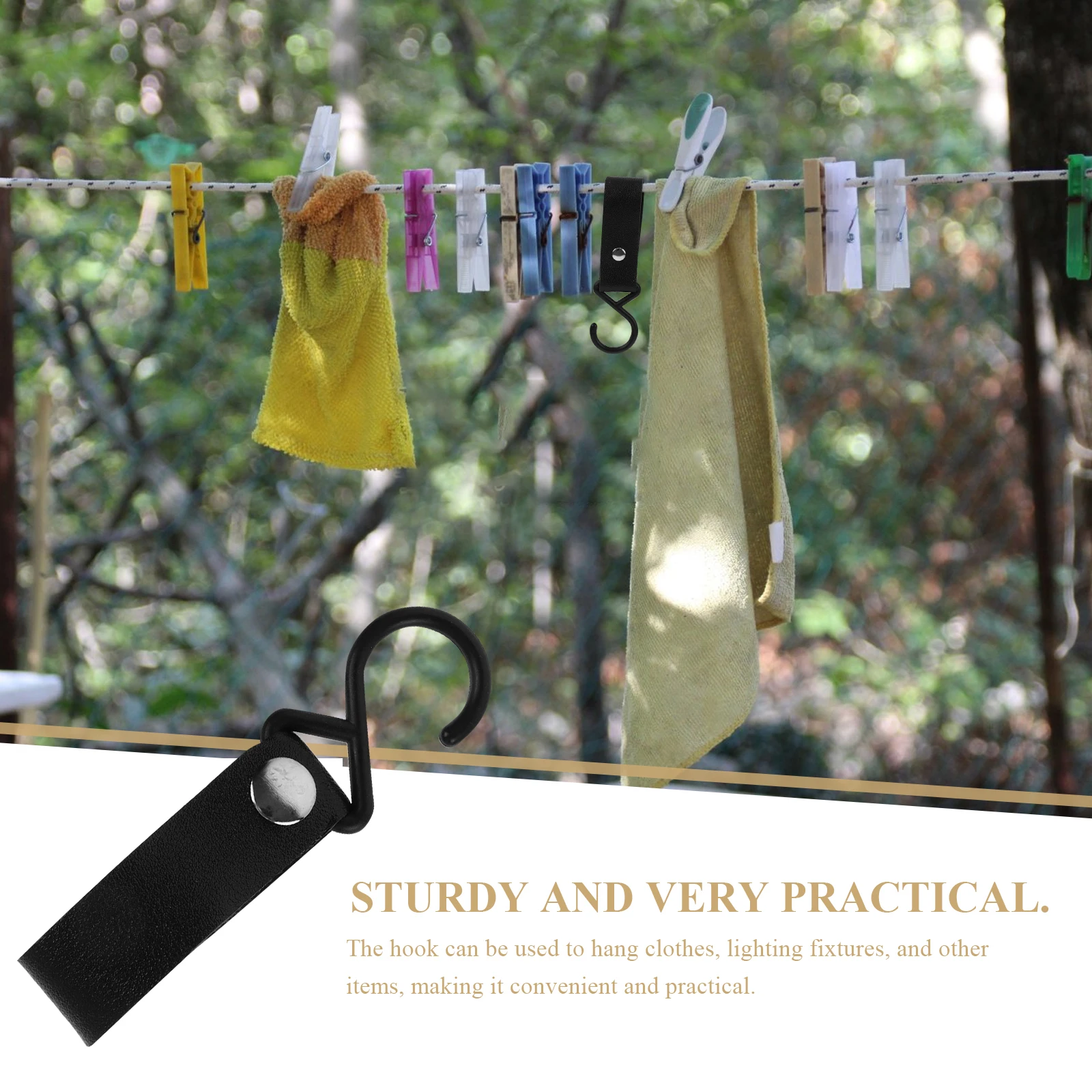 10pcs Tent Hook Camping Pot Hanger Durable PU Strap Heavy Duty Windproof Outdoor Lantern Light Holder Black
10pcs Tent Hook Camping Pot Hanger Durable PU Strap Heavy Duty Windproof Outdoor Lantern Light Holder Black