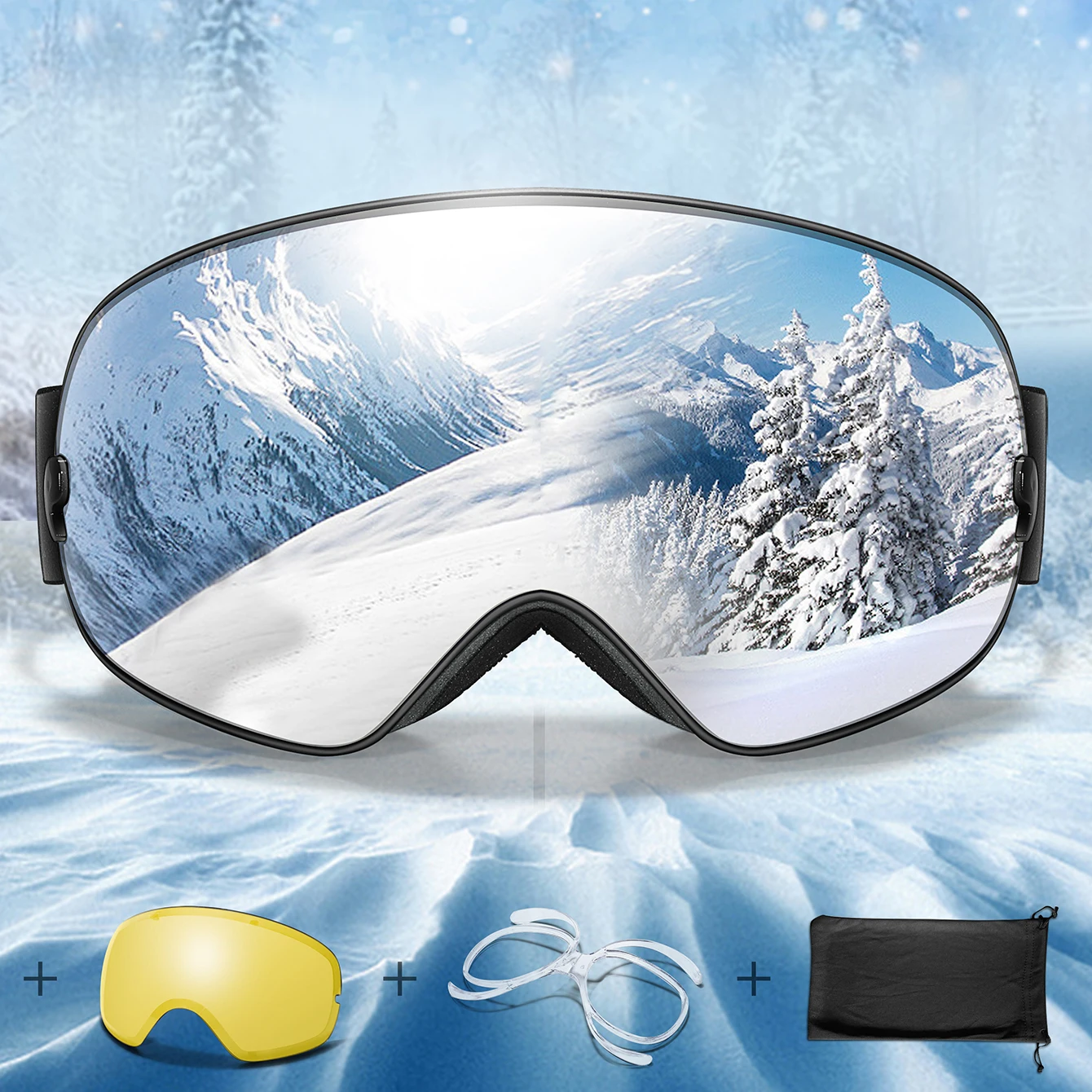 Men Women Anti-Fog UV400 SKI Goggles Snowboard Outdoor SportS Teen Snowmobile Glasses Winter Cycling Eye Windproof Christmas
Men Women Anti-Fog UV400 SKI Goggles Snowboard Outdoor SportS Teen Snowmobile Glasses Winter Cycling Eye Windproof Christmas