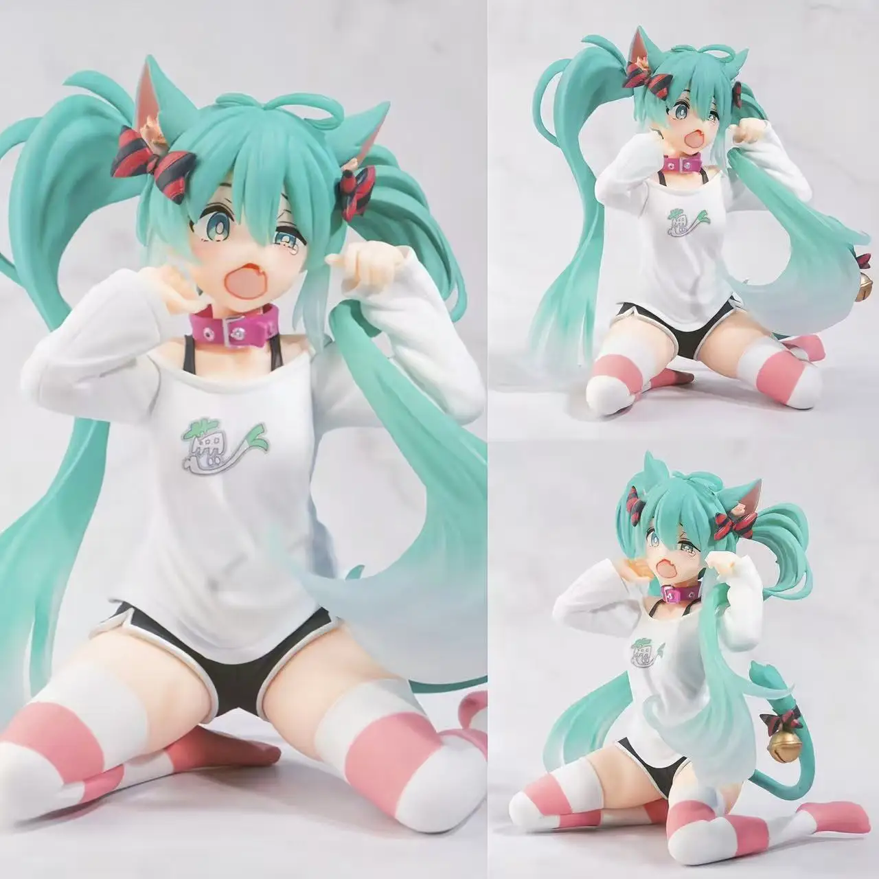 Kawaii Hatsune Miku Anime Figure Toys 11cm Neko T-Shirt Ver. PVC Action Figurine Cute Cartoon Desk Decoration Model Dolls Gifts
Kawaii Hatsune Miku Anime Figure Toys 11cm Neko T-Shirt Ver. PVC Action Figurine Cute Cartoon Desk Decoration Model Dolls Gifts