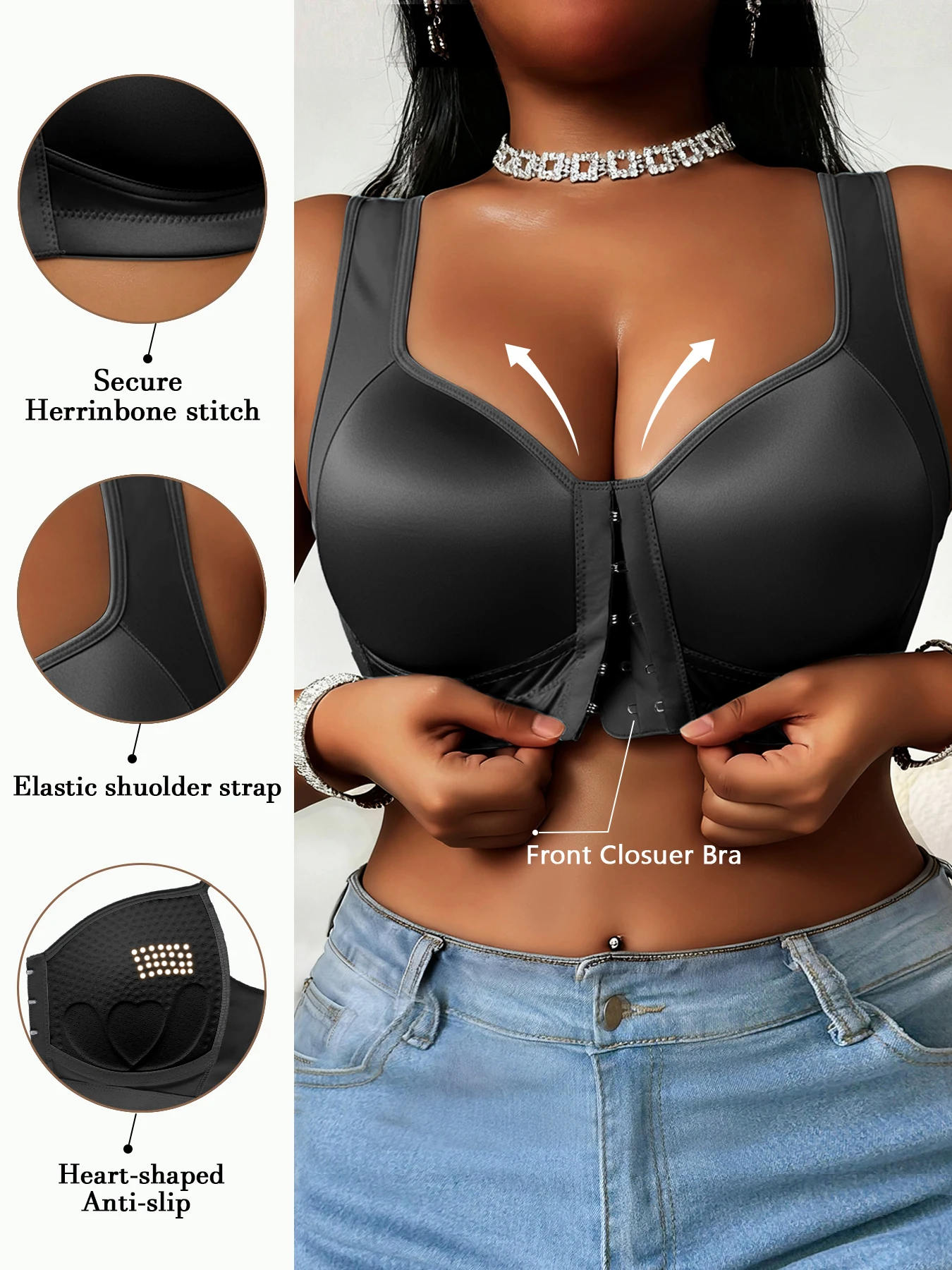 Women's underwire bra, glossy satin seamless bra, comfortable and breathable soft support, non removable breast pads, nylon spandex blend smooth bra (multiple colors optional), suitable for daily casual underwear
Women's underwire bra, glossy satin seamless bra, comfortable and breathable soft support, non removable breast pads, nylon spandex blend smooth bra (multiple colors optional), suitable for daily casual underwear