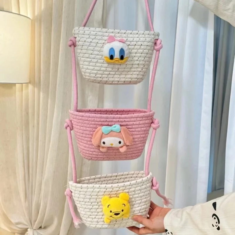 Sanrio Kawaii Anime My Melody Storage Bag Cute Sweet Storage Basket Cartoon Wall Hanging Lovely Woven Basket Gifts for Girls
Sanrio Kawaii Anime My Melody Storage Bag Cute Sweet Storage Basket Cartoon Wall Hanging Lovely Woven Basket Gifts for Girls