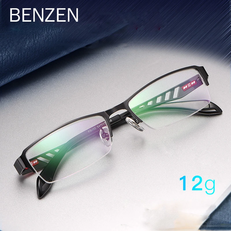 BENZEN Alloy Men Glasses Frame Ultralight Square Myopia Prescription Eyeglasses Male Half Optical Eyewear Women 5258
BENZEN Alloy Men Glasses Frame Ultralight Square Myopia Prescription Eyeglasses Male Half Optical Eyewear Women 5258