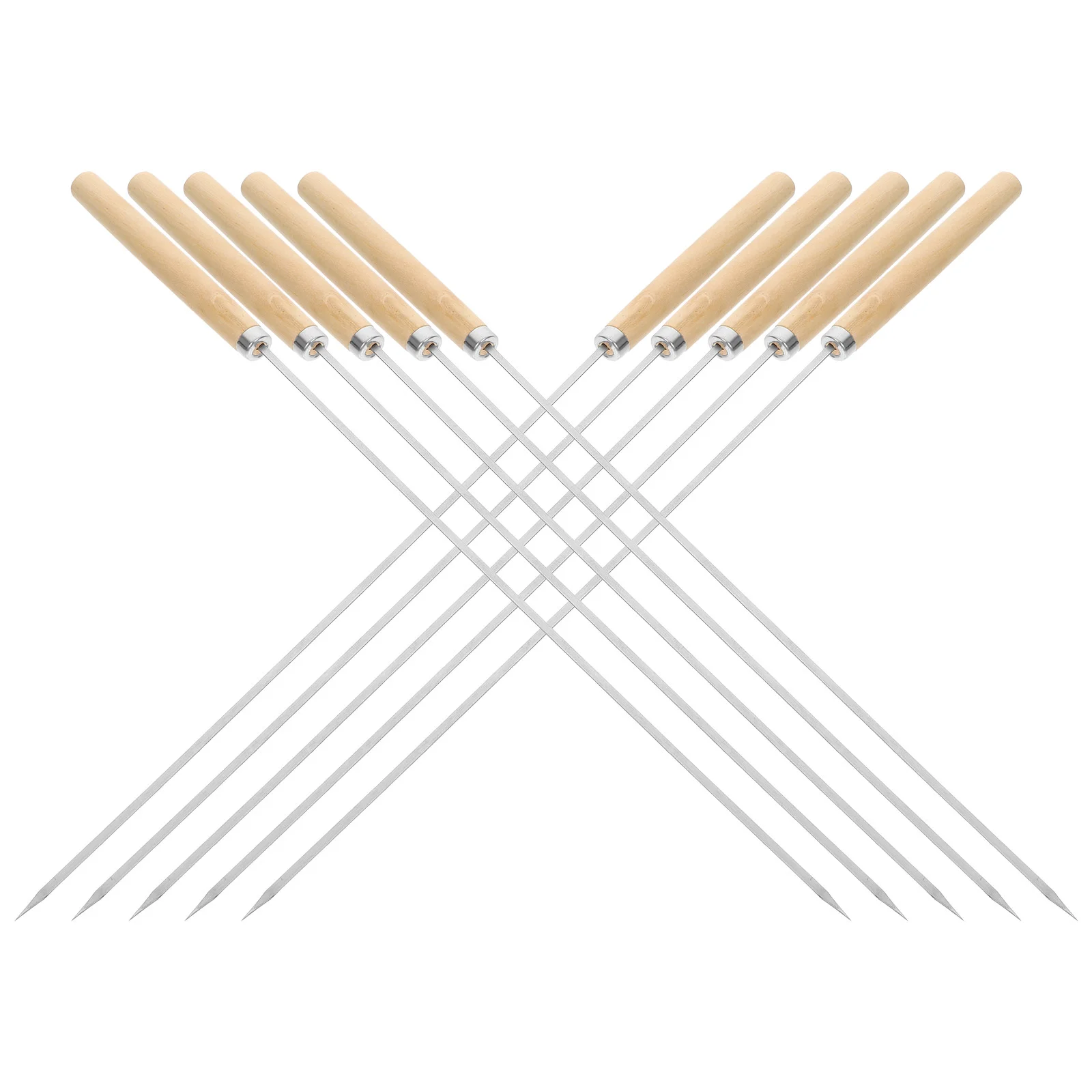 50 Pcs Barbecue Sign Metal BBQ Skewers Sticks Roasting for Campfire Stainless Steel
50 Pcs Barbecue Sign Metal BBQ Skewers Sticks Roasting for Campfire Stainless Steel