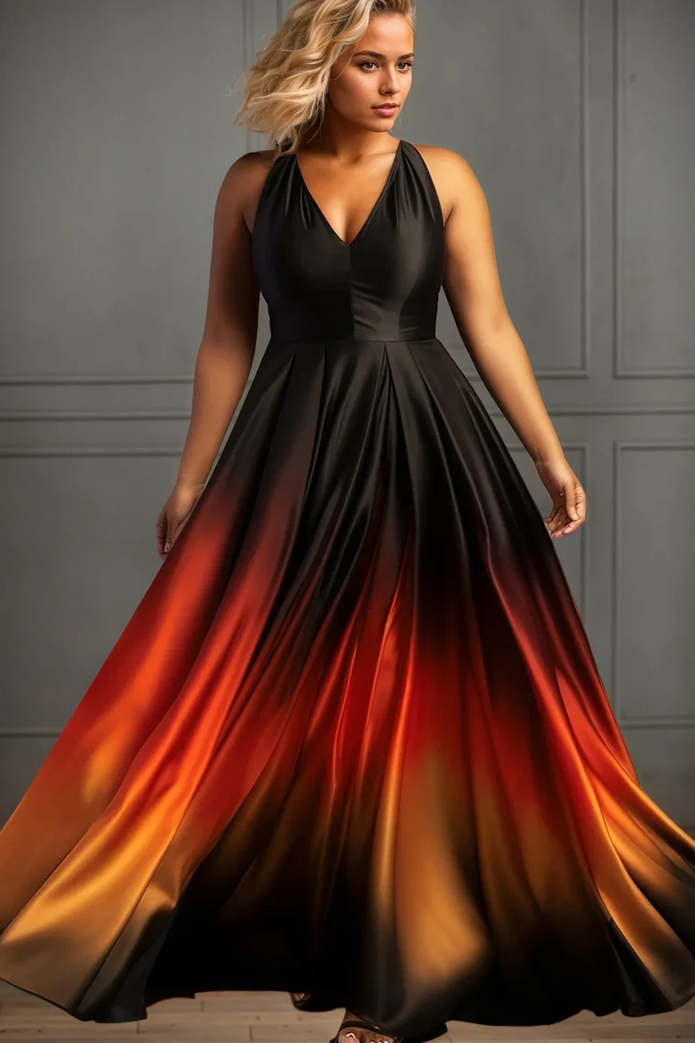 Plus Size Sexy Evening Dress Sleeveless V Neck Black Gradient Prom Long Dress Formal Party Sundress Maxi Dresses for Women
Plus Size Sexy Evening Dress Sleeveless V Neck Black Gradient Prom Long Dress Formal Party Sundress Maxi Dresses for Women