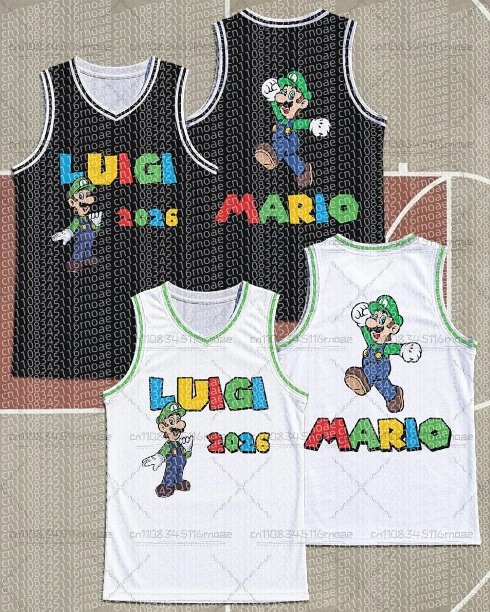 Basketball Sweatshirt Super Mario V-neck Vest Loose Fast Drying Breathable Sports Vest Summer Adult Sleeveless Role-playing Top
Basketball Sweatshirt Super Mario V-neck Vest Loose Fast Drying Breathable Sports Vest Summer Adult Sleeveless Role-playing Top
