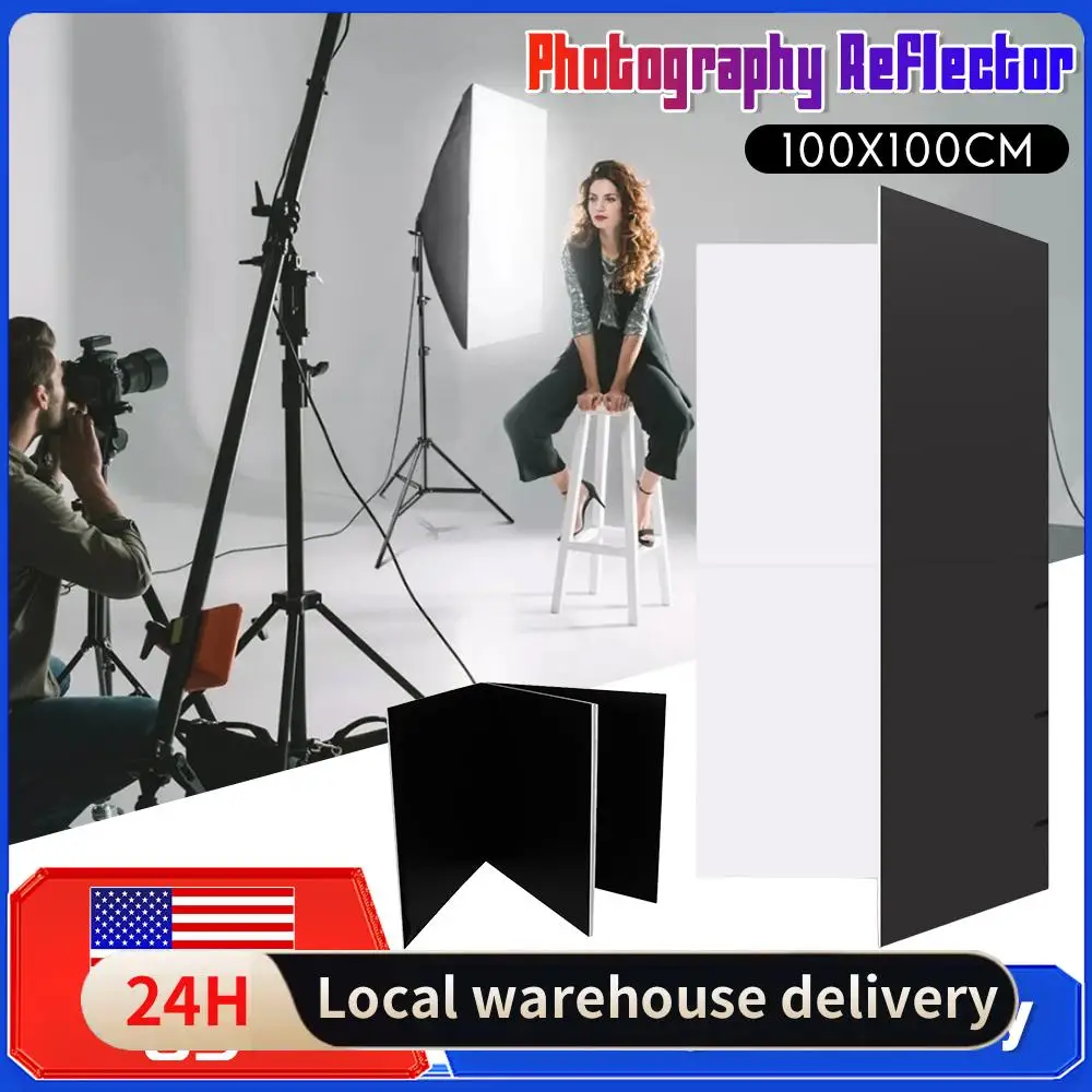 Складной фотопанель-рефлектор 2-в-1 V-образной формы 100x100 см, двусторонний светоотражатель для студийной и портретной фотосъемки
Складной фотопанель-рефлектор 2-в-1 V-образной формы 100x100 см, двусторонний светоотражатель для студийной и портретной фотосъемки