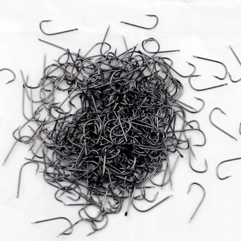100pcs Small Fishing Hook 1#-10# Barbed Nobarb Uncircle No Eye Fishhook Tiny Black Carp Cuff Hooks Tackle pesca equipamentos
100pcs Small Fishing Hook 1#-10# Barbed Nobarb Uncircle No Eye Fishhook Tiny Black Carp Cuff Hooks Tackle pesca equipamentos