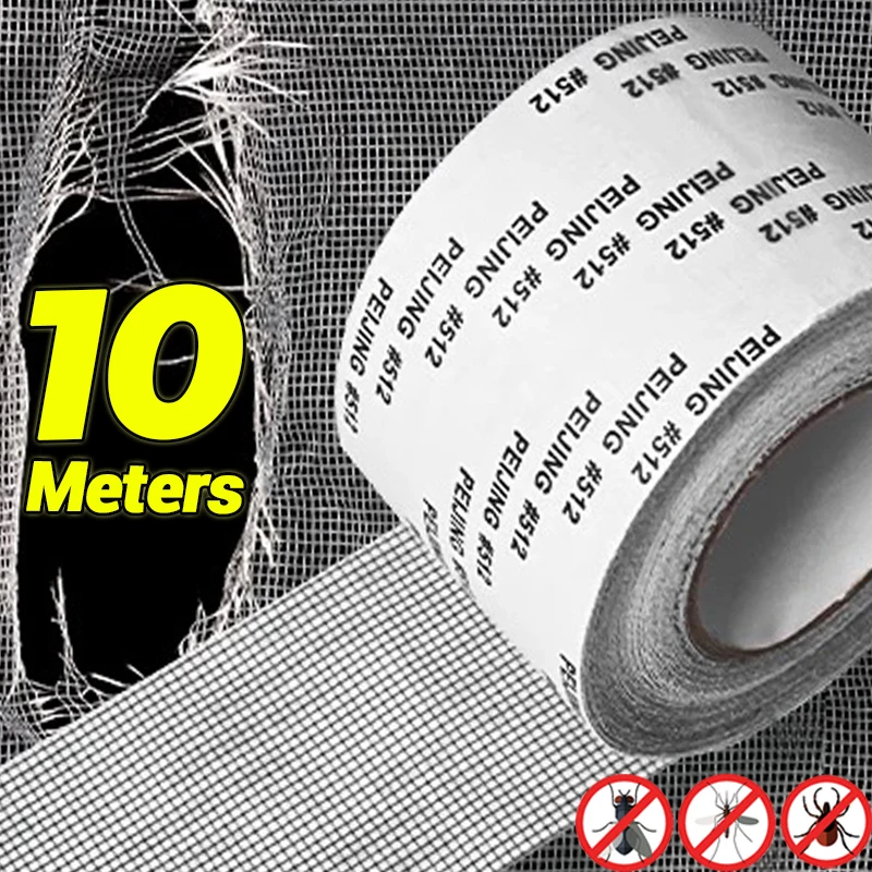 2/10M Window Screen Repair Tape Self Adhesive Mosquito Net Repair Patch Anti-Insect Fly Mesh Broken Holes Repair Tape Stickers
2/10M Window Screen Repair Tape Self Adhesive Mosquito Net Repair Patch Anti-Insect Fly Mesh Broken Holes Repair Tape Stickers