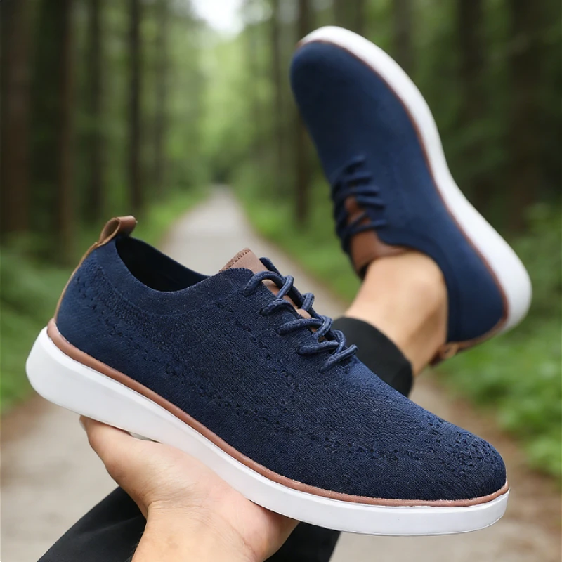 Новые мужские сетчатые кроссовки, повседневная универсальная вязаная обувь, легкая прогулочная обувь на удобной подошве, дышащие нескользящие кроссовки
Новые мужские сетчатые кроссовки, повседневная универсальная вязаная обувь, легкая прогулочная обувь на удобной подошве, дышащие нескользящие кроссовки