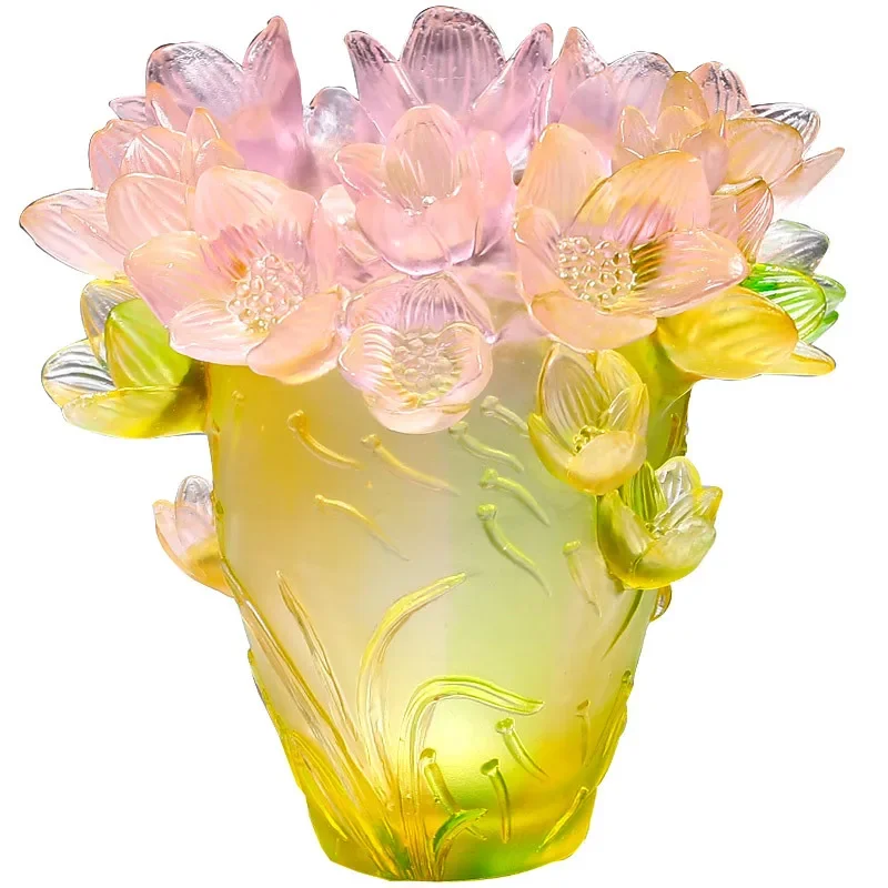 Ancient glazed vase decorative ornament living room high-end orchids, aquatic plants, high-end handicrafts, housewarming gifts
Ancient glazed vase decorative ornament living room high-end orchids, aquatic plants, high-end handicrafts, housewarming gifts