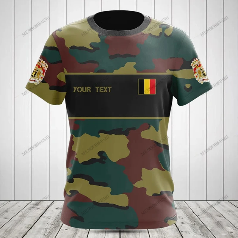 Custom Name Belgium Symbol Camouflage Graphic T-shirts Summer Loose Men's Fashion Camo Jersey Casual O-neck Fast Dry Streetwear
Custom Name Belgium Symbol Camouflage Graphic T-shirts Summer Loose Men's Fashion Camo Jersey Casual O-neck Fast Dry Streetwear