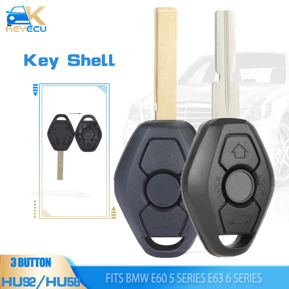 KEYECU 3 Buttons Remote Key Shell EWS CAS2 Replacement for BMW Z3 Z4 X3 X5 E36 325i 3 5 7 525i 330i HU92/HU58 Blade
KEYECU 3 Buttons Remote Key Shell EWS CAS2 Replacement for BMW Z3 Z4 X3 X5 E36 325i 3 5 7 525i 330i HU92/HU58 Blade