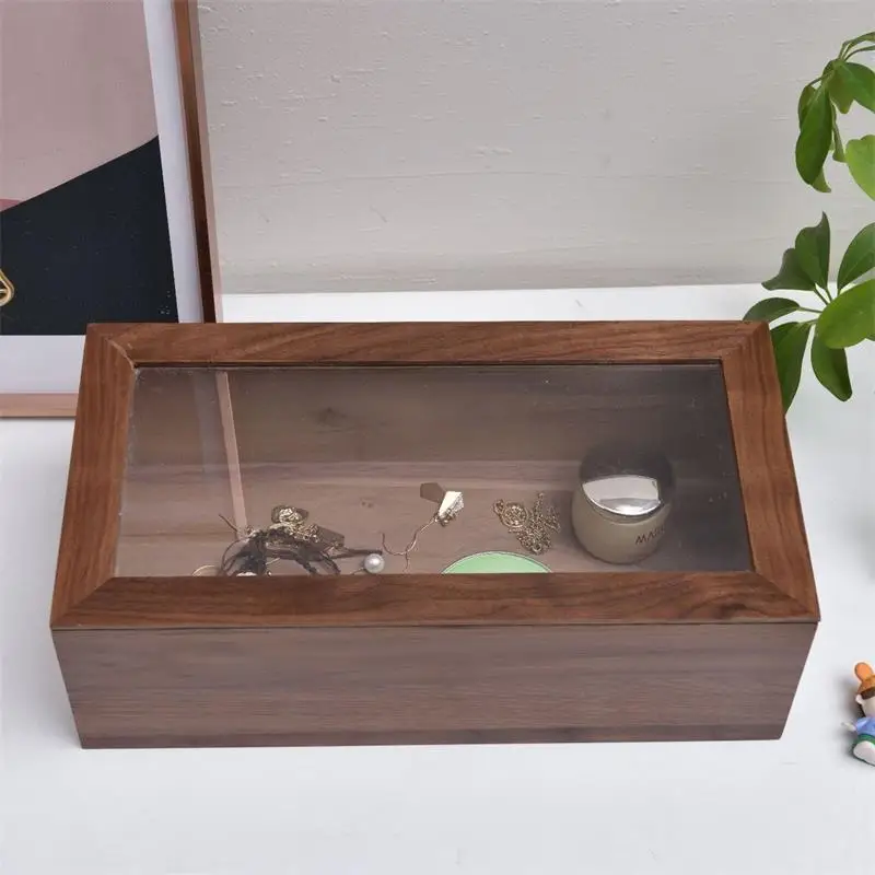 Solid wood transparent cover display box Creative sliding cover Jewelry Badge Wenwan storage Specimen display box
Solid wood transparent cover display box Creative sliding cover Jewelry Badge Wenwan storage Specimen display box