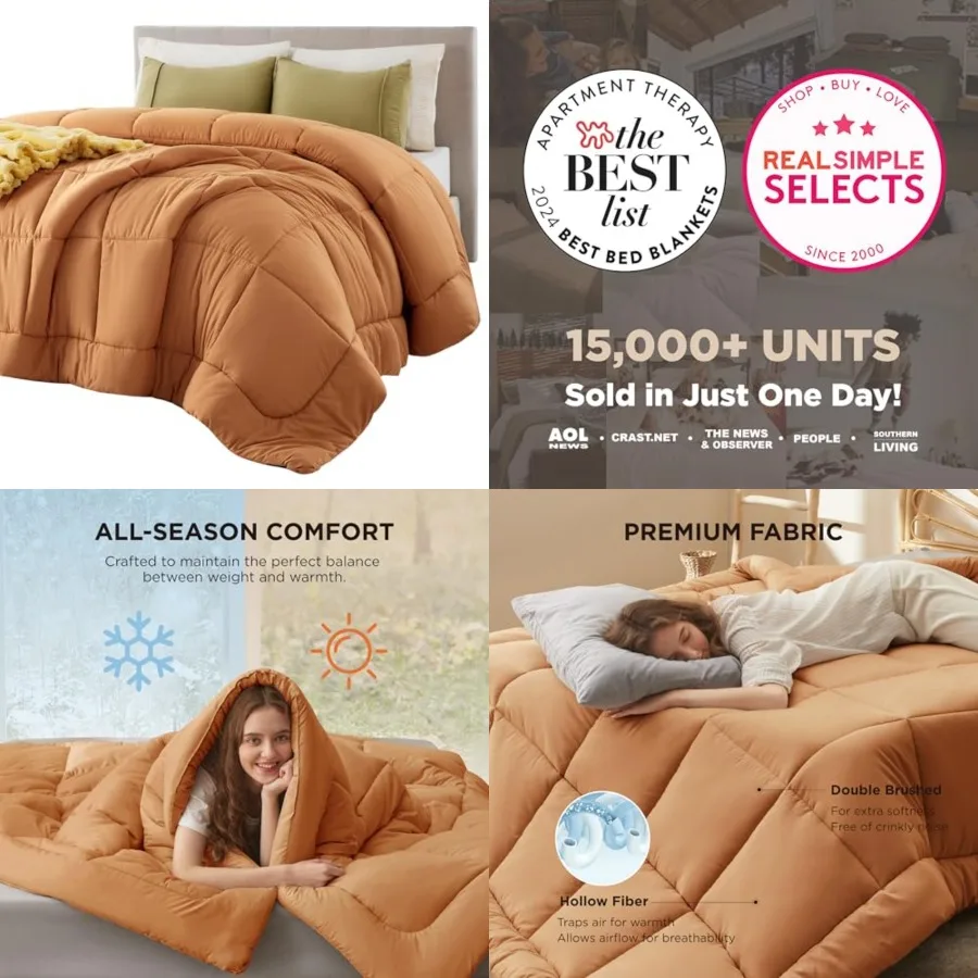 Comforter Duvet Insert - Quilted Comforters Size, All Season Duvet, GentleSoft Down Alternative Bedding, with 8 Tabs, Gifts for
Comforter Duvet Insert - Quilted Comforters Size, All Season Duvet, GentleSoft Down Alternative Bedding, with 8 Tabs, Gifts for
