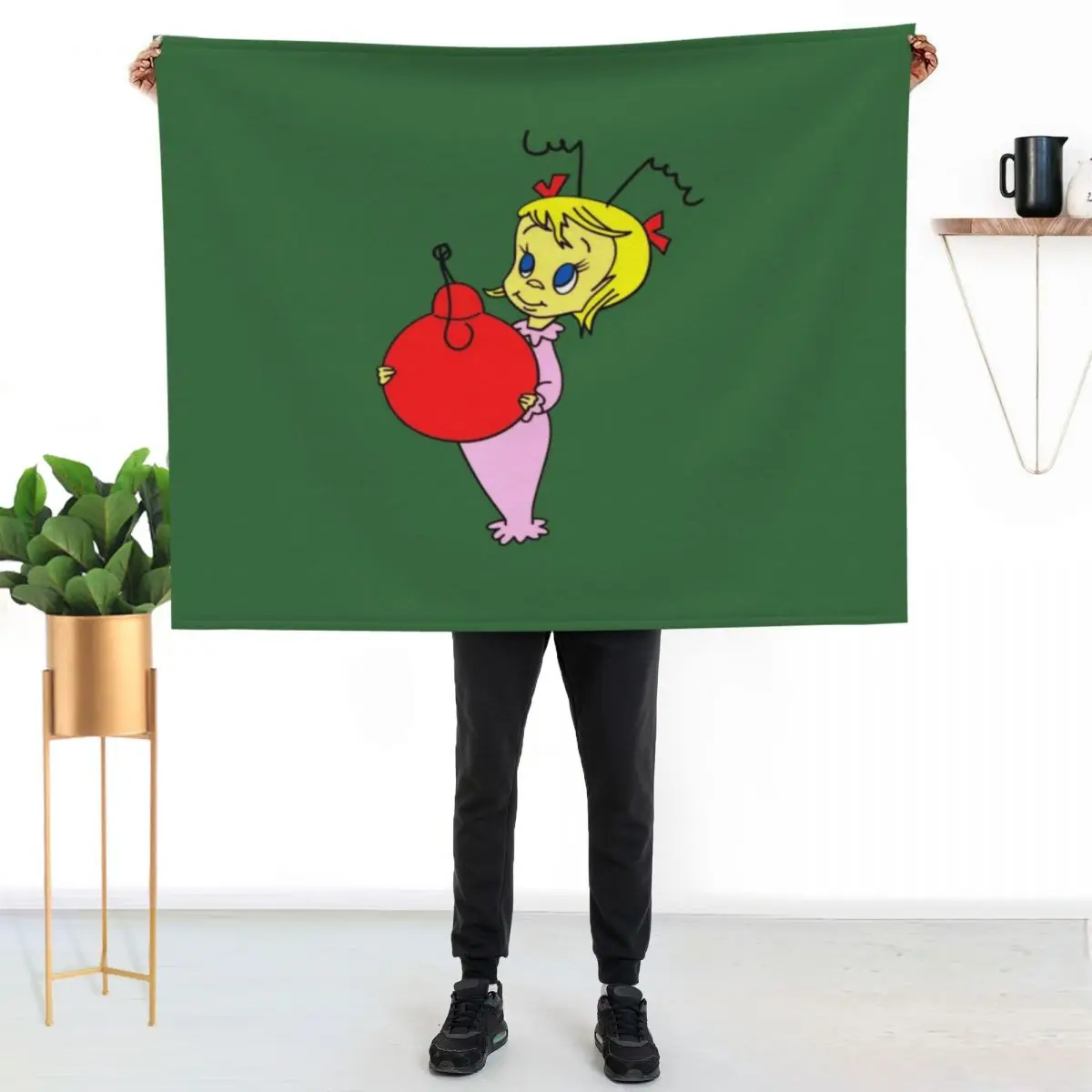 Cindy Lou Who Throw Blanket Soft Solid Color Blanket for Couch Bed
Cindy Lou Who Throw Blanket Soft Solid Color Blanket for Couch Bed